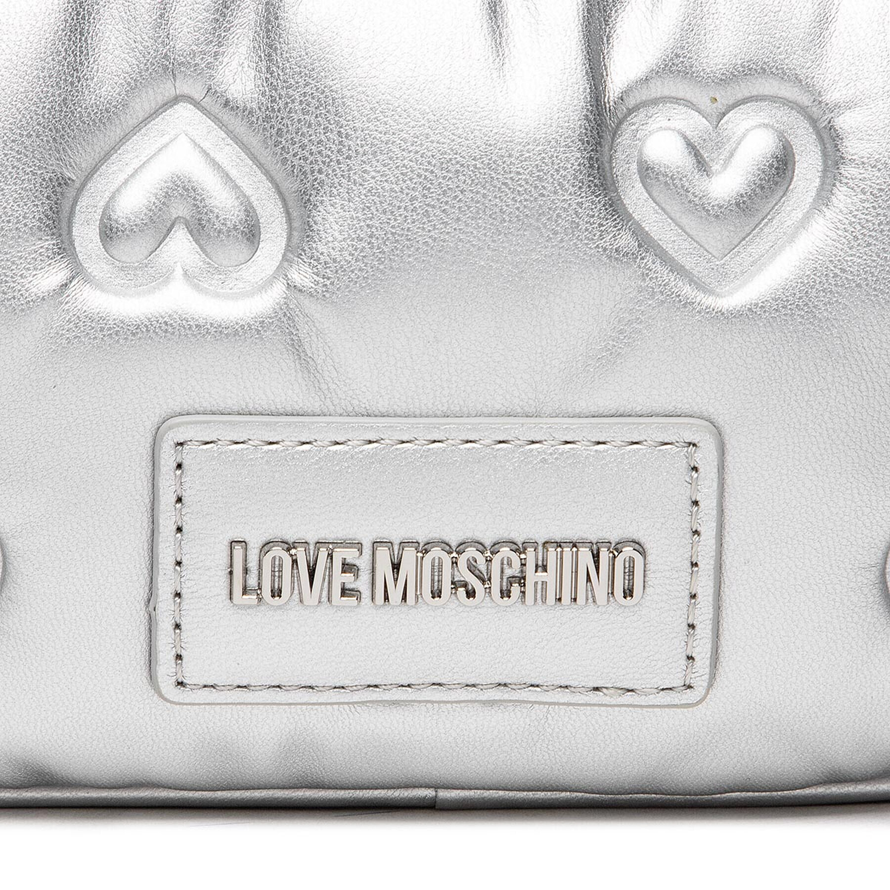 LOVE MOSCHINO Чанта за кръст JC4039PP1FLD0902 Сребрист - Pepit.bg