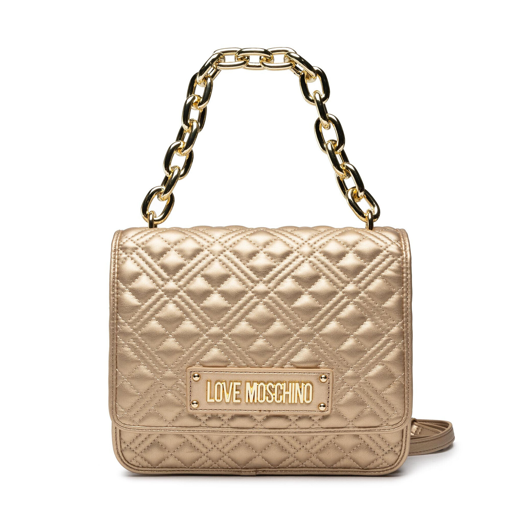 LOVE MOSCHINO Дамска чанта JC4024PP1FLA0901 Златист - Pepit.bg