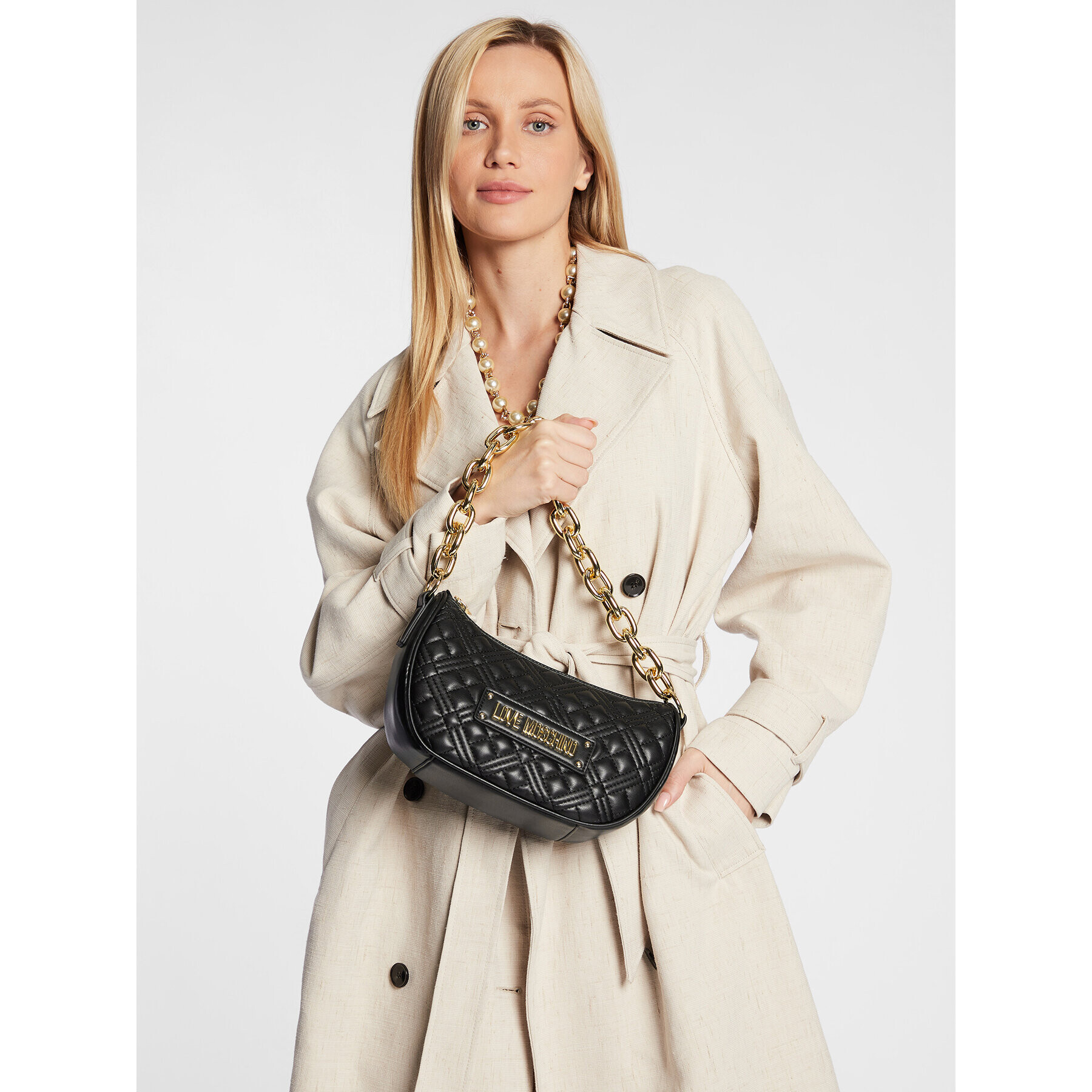 LOVE MOSCHINO Дамска чанта JC4027PP1FLA0000 Черен - Pepit.bg