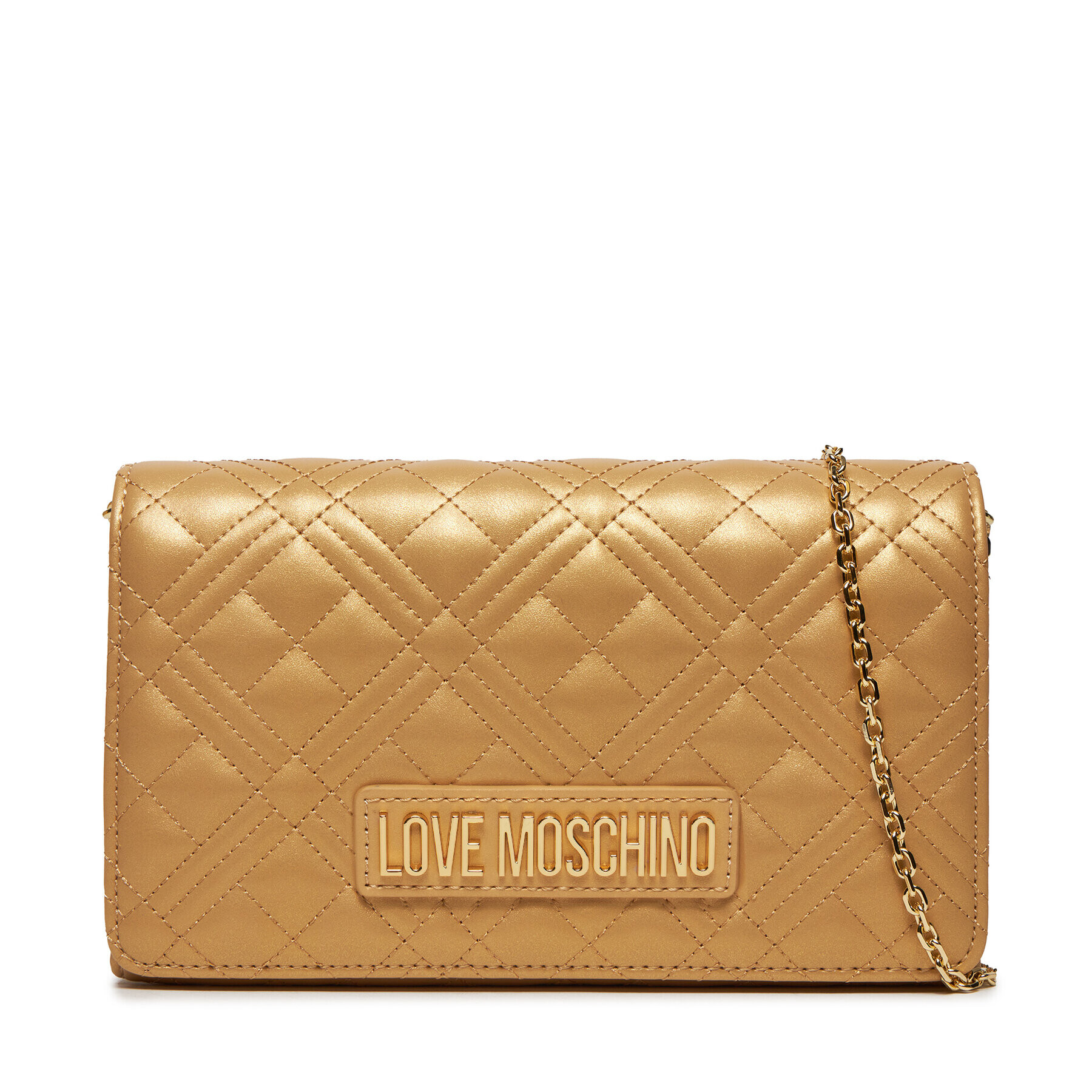 LOVE MOSCHINO Дамска чанта JC4079PP0HLA090A Златист - Pepit.bg