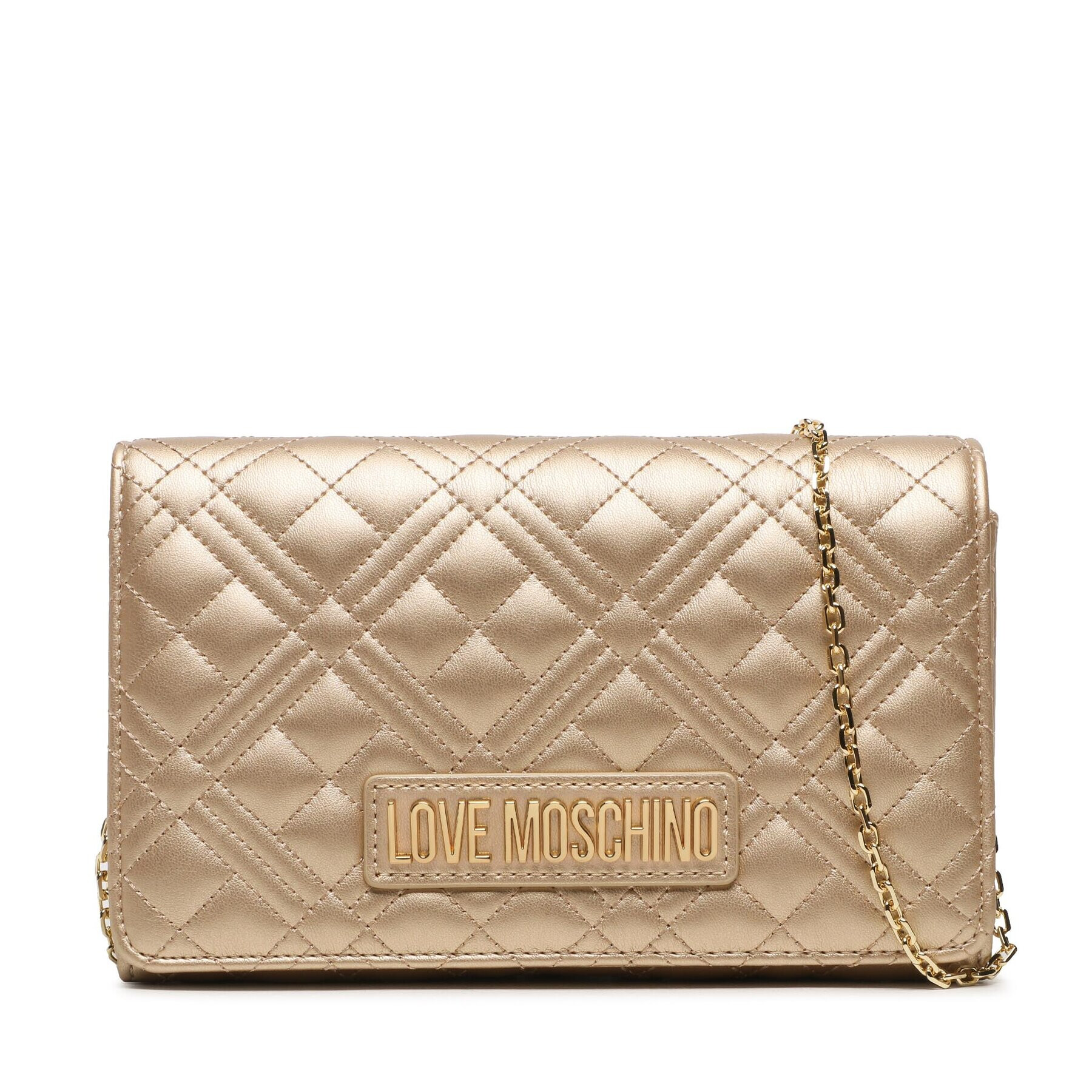 LOVE MOSCHINO Дамска чанта JC4079PP1HLA0901 Златист - Pepit.bg