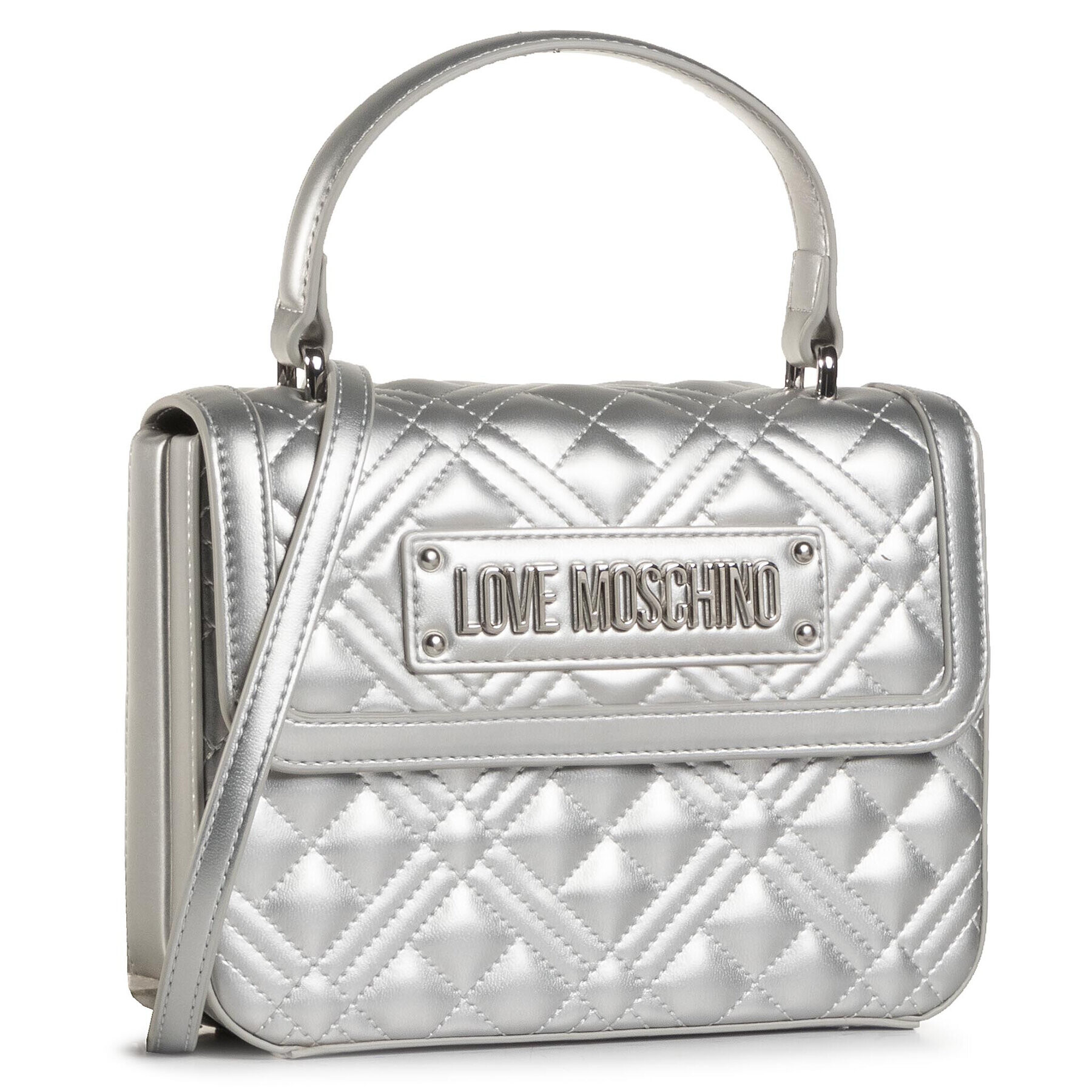 LOVE MOSCHINO Дамска чанта JC4306PP0BKA0902 Сребрист - Pepit.bg