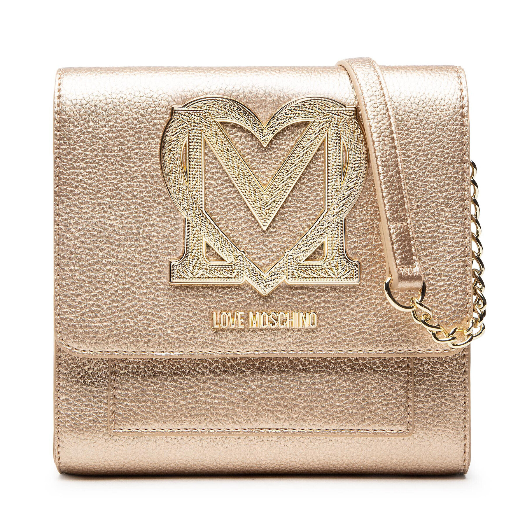 LOVE MOSCHINO Дамска чанта JC4381PP0EKM0901 Златист - Pepit.bg