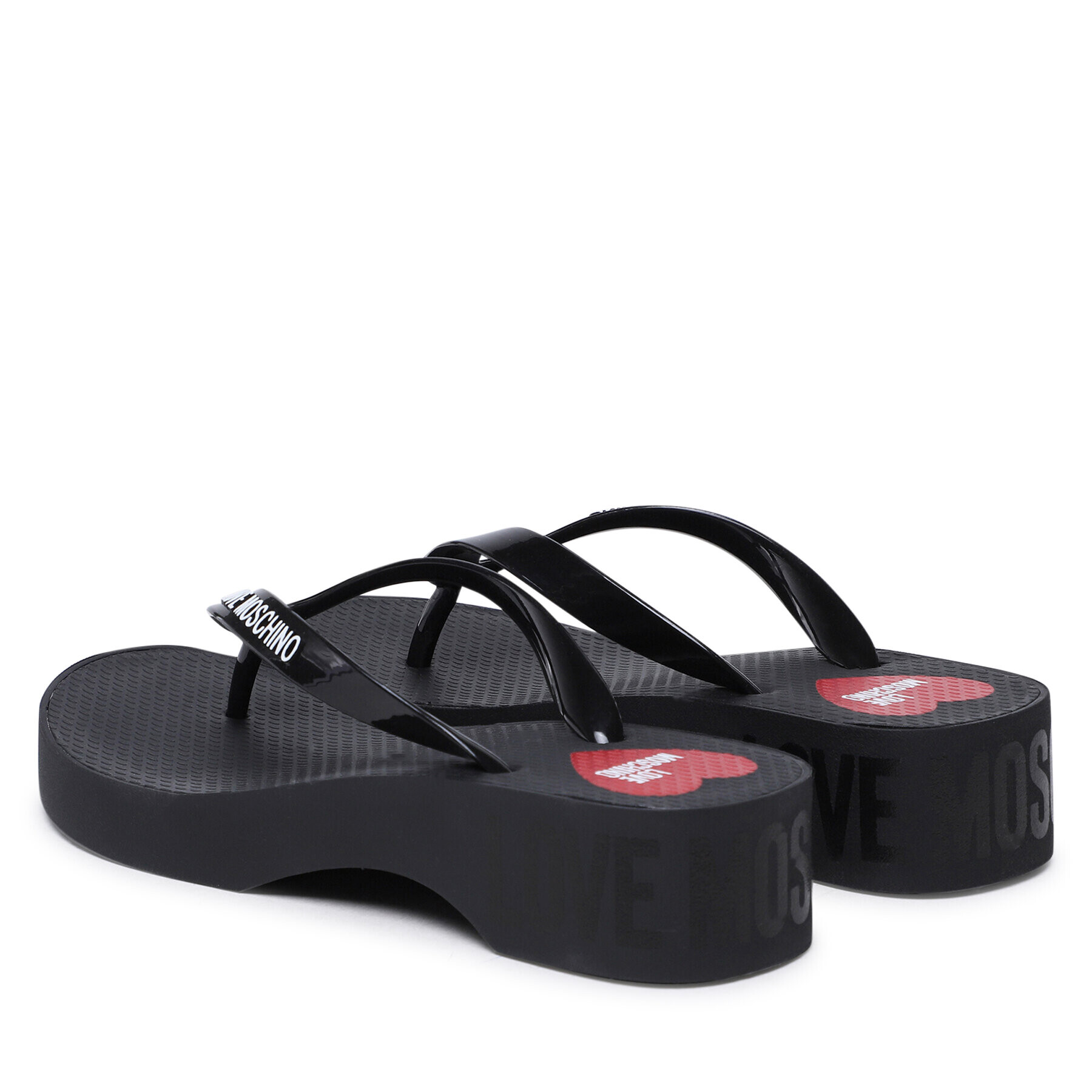 LOVE MOSCHINO Джапанки JA28064G0GI30000 Черен - Pepit.bg