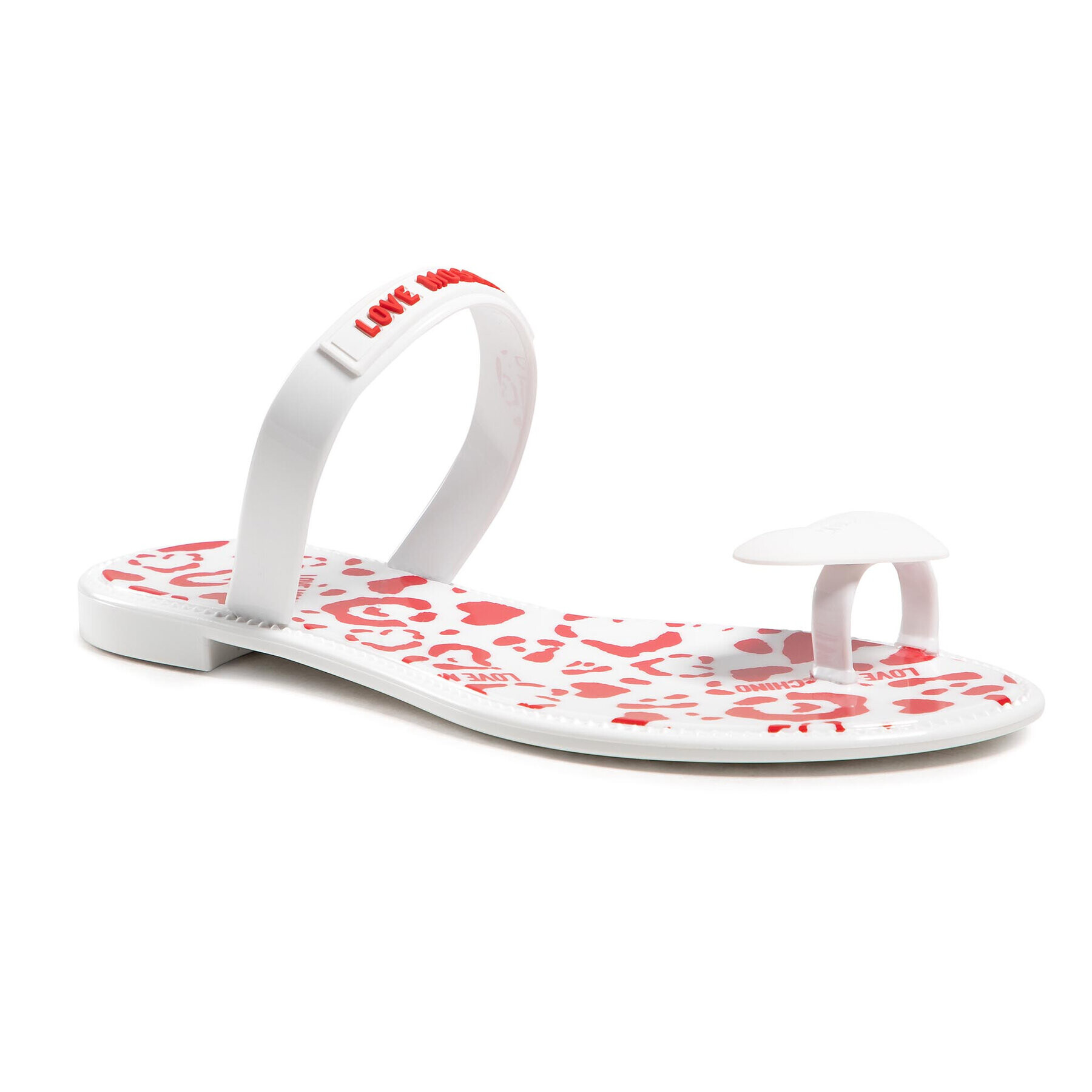 LOVE MOSCHINO Джапанки JA28151G0CJS0100 Бял - Pepit.bg