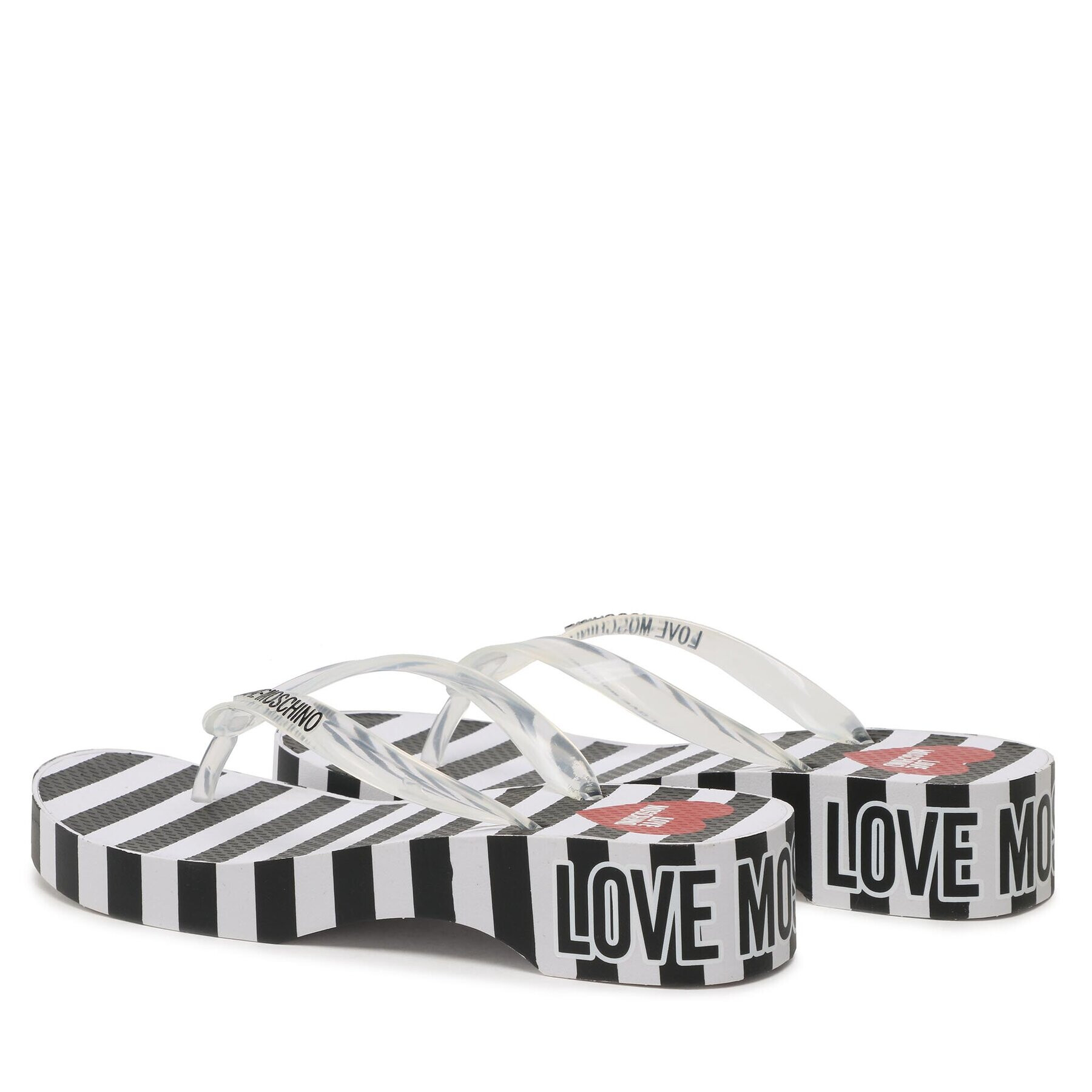 LOVE MOSCHINO Джапанки JA28244G0GI3400A Прозрачен - Pepit.bg