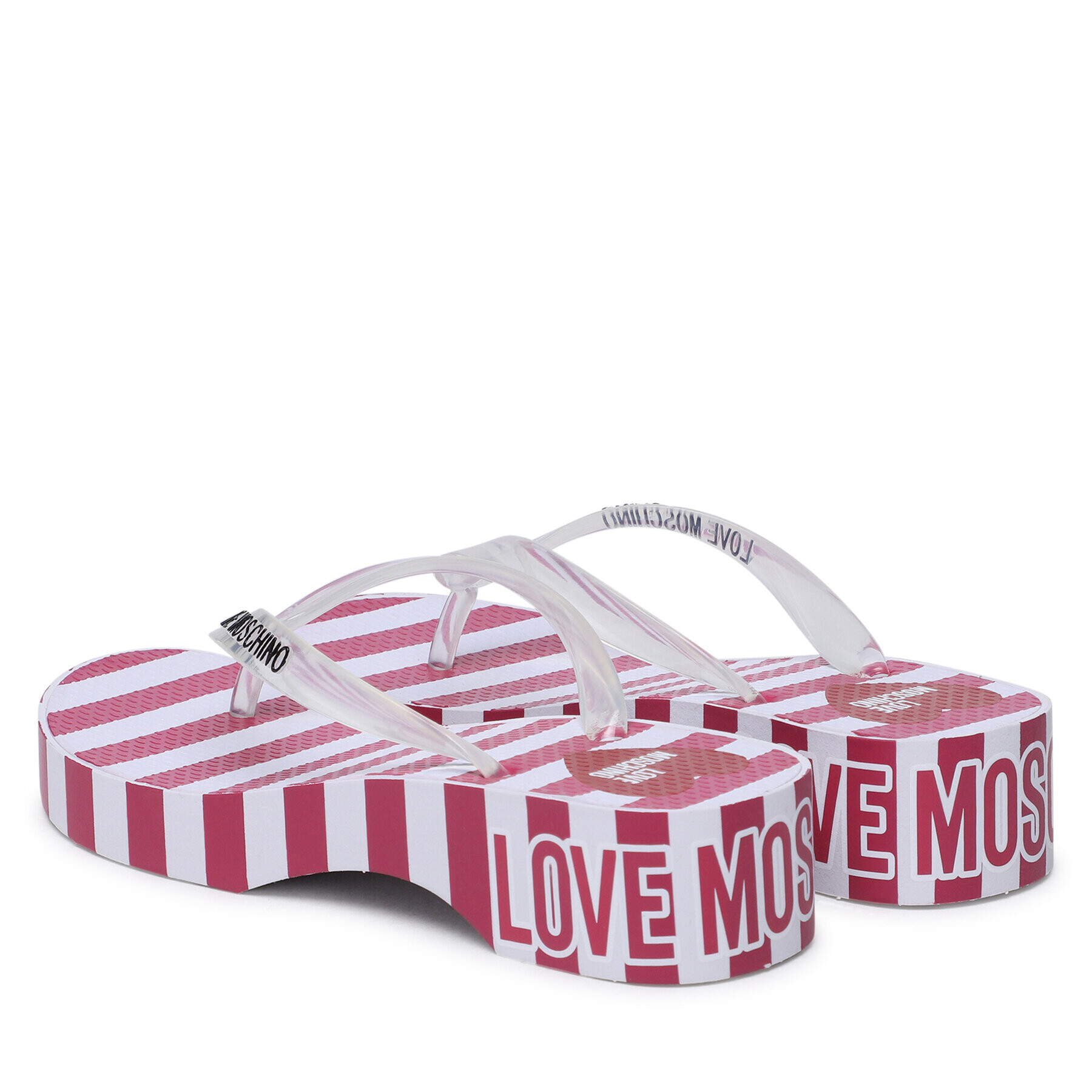 LOVE MOSCHINO Джапанки JA28244G0GI3460A Прозрачен - Pepit.bg