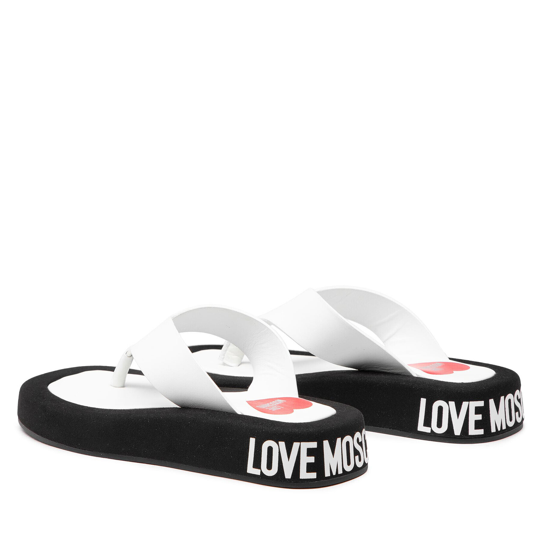 LOVE MOSCHINO Джапанки JA28253G0EIE110A Бял - Pepit.bg
