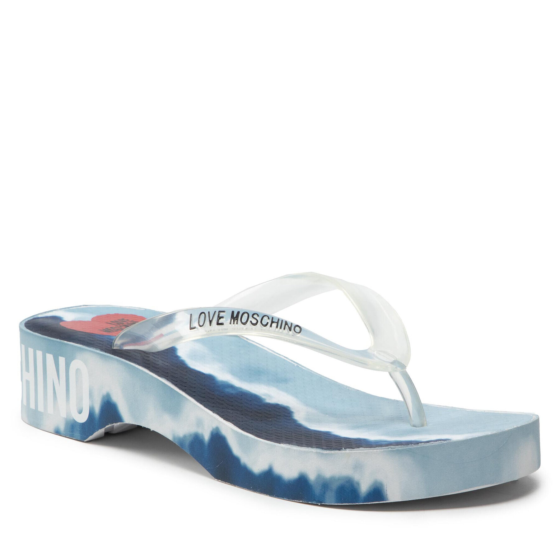 LOVE MOSCHINO Джапанки JA28304G0EI3570A Бял - Pepit.bg