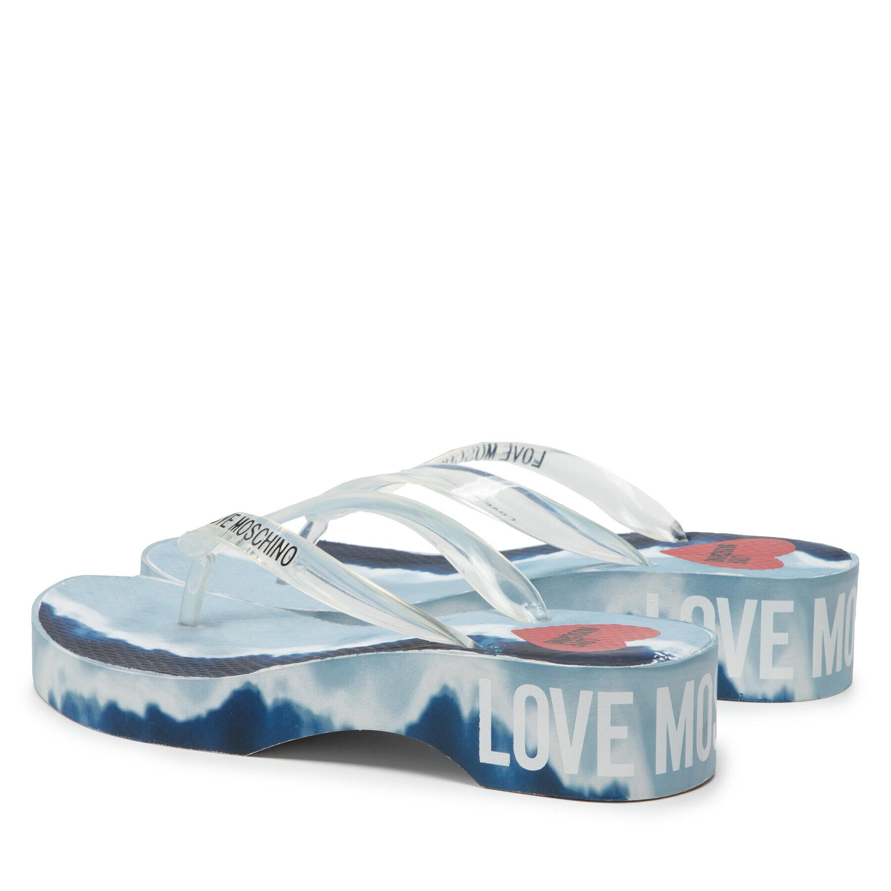 LOVE MOSCHINO Джапанки JA28304G0EI3570A Бял - Pepit.bg