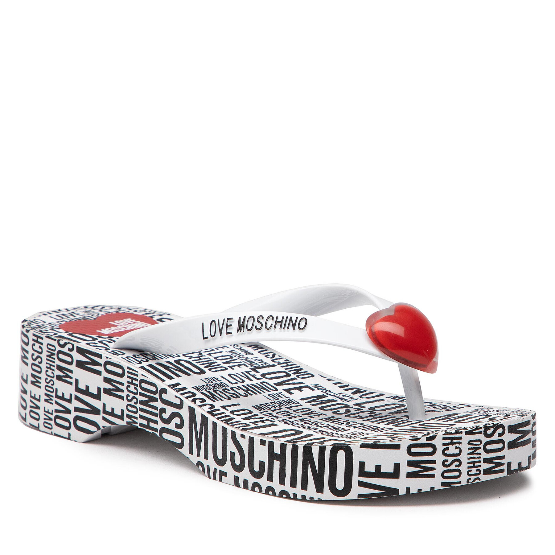 LOVE MOSCHINO Джапанки JA28314G0EI36100 Бял - Pepit.bg