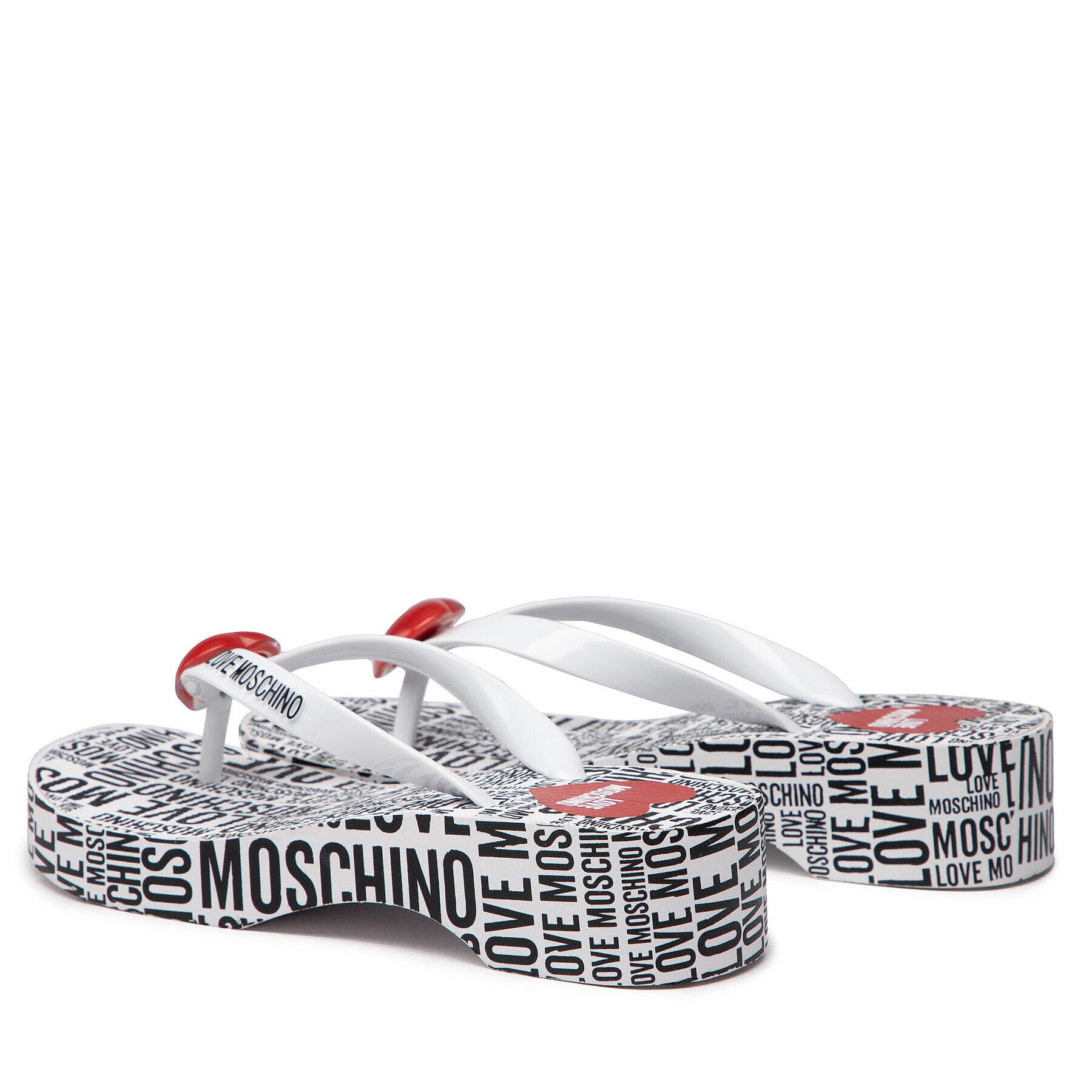 LOVE MOSCHINO Джапанки JA28314G0EI36100 Бял - Pepit.bg