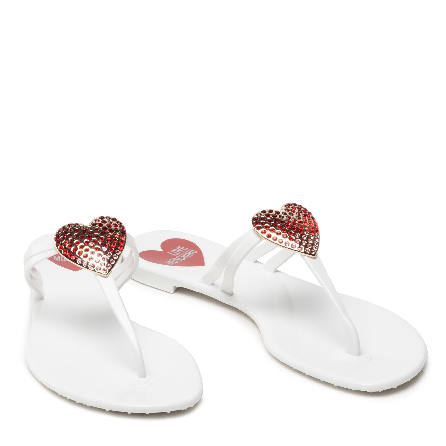 LOVE MOSCHINO Джапанки JA28321G0EI34100 Бял - Pepit.bg