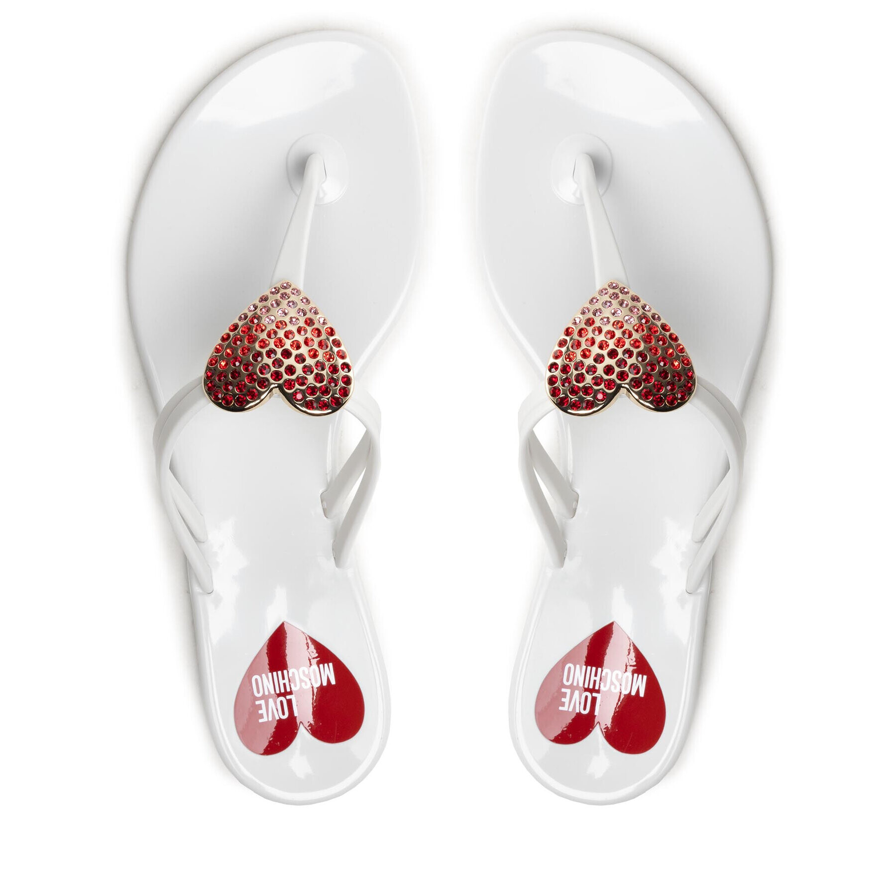 LOVE MOSCHINO Джапанки JA28321G0EI34100 Бял - Pepit.bg