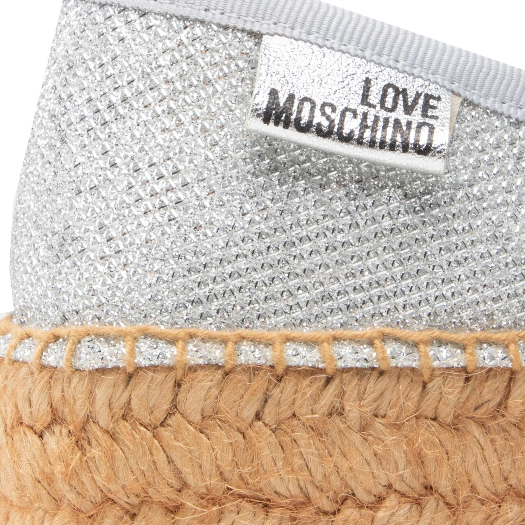 LOVE MOSCHINO Еспадрили JA10063G1EIP0902 Сребрист - Pepit.bg