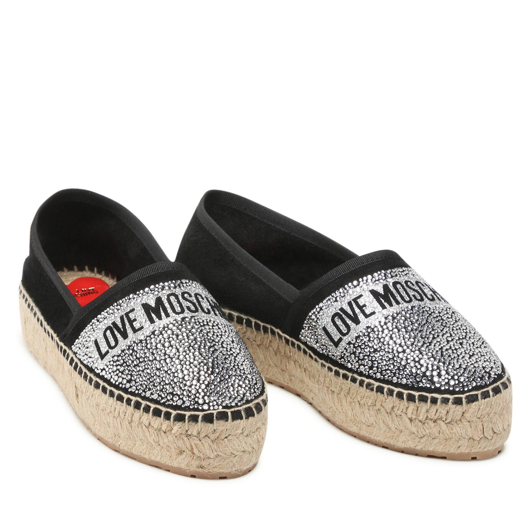 LOVE MOSCHINO Еспадрили JA10203G0EIG0000 Черен - Pepit.bg