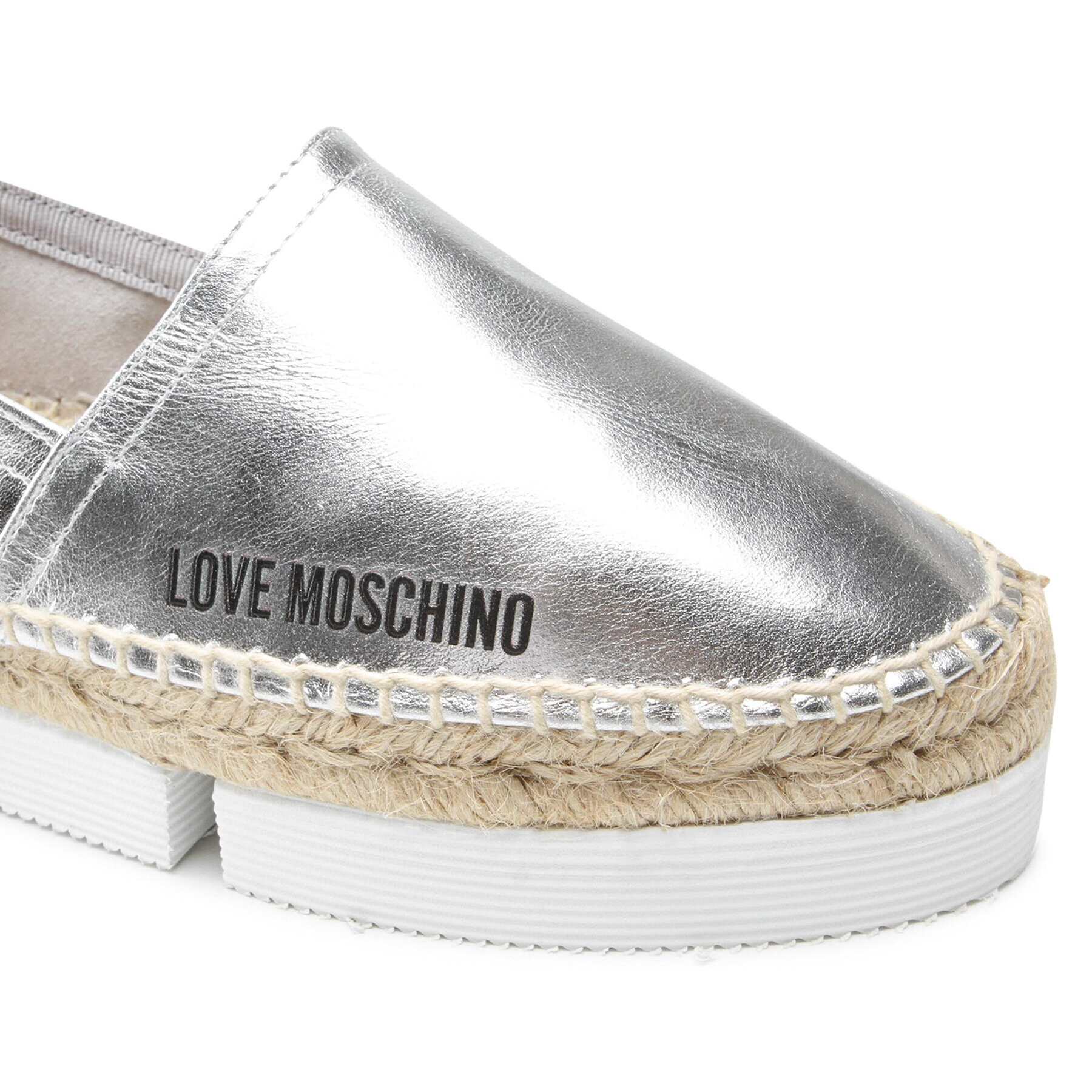 LOVE MOSCHINO Еспадрили JA10213G0EIF0902 Сребрист - Pepit.bg