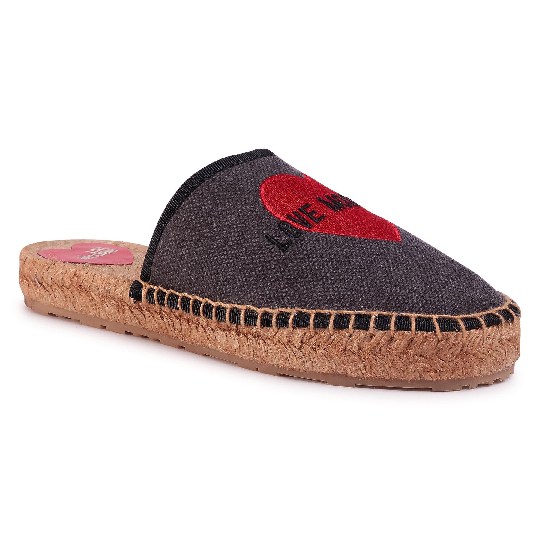 LOVE MOSCHINO Еспадрили JA10362G0AJM0000 Сив - Pepit.bg