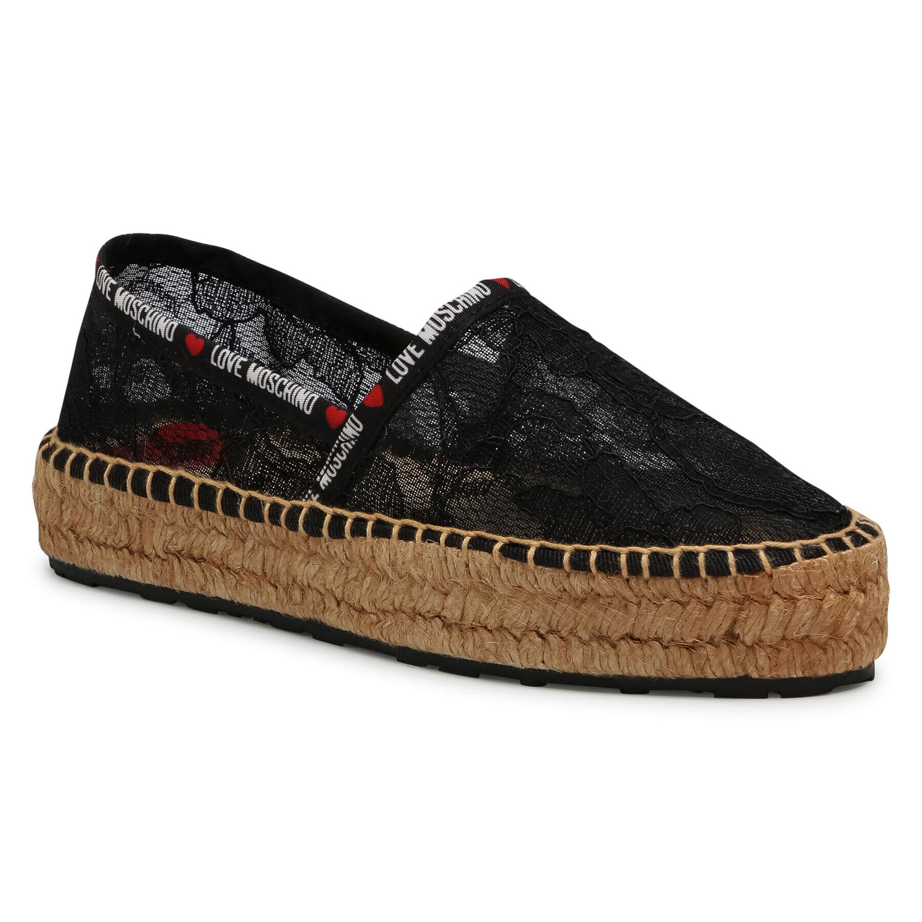 LOVE MOSCHINO Еспадрили JA10373G1CIL0000 Черен - Pepit.bg