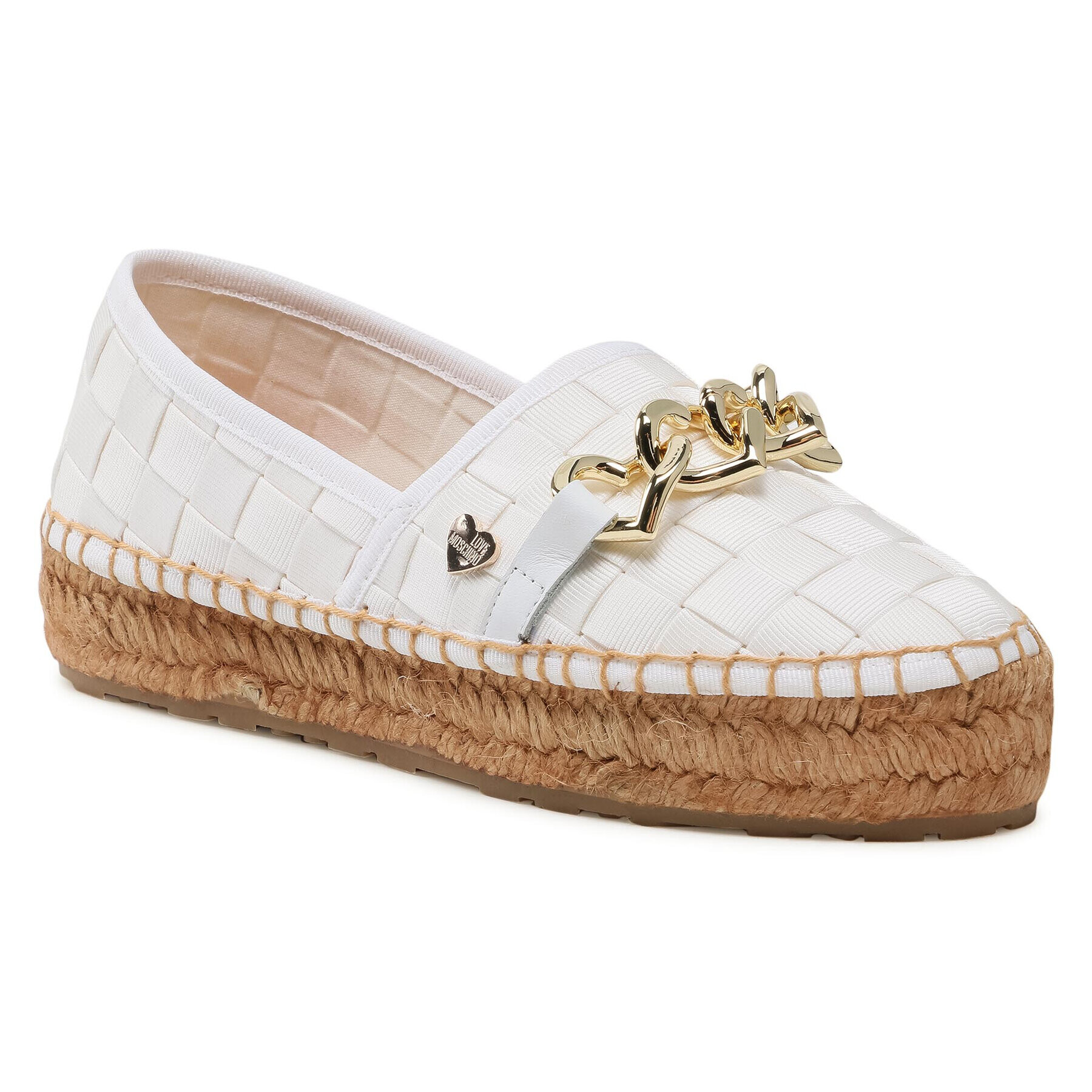 LOVE MOSCHINO Еспадрили JA10383G0CJM0100 Бял - Pepit.bg