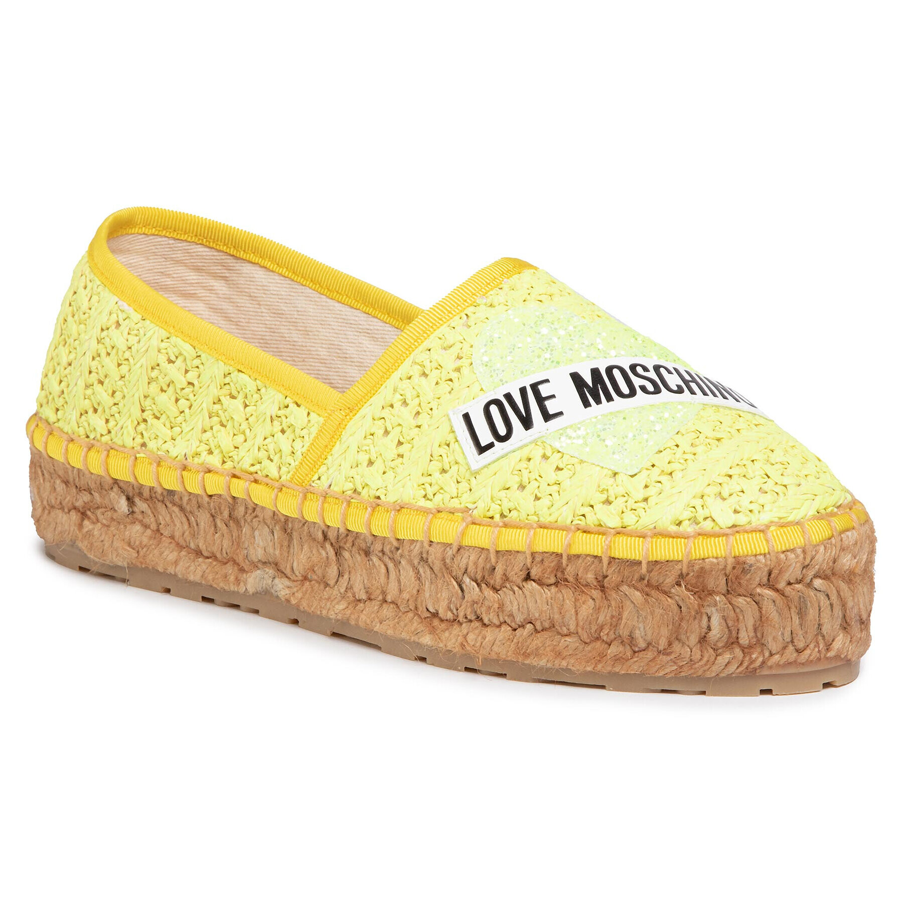 LOVE MOSCHINO Еспадрили JA10413G0AJQ0400 Жълт - Pepit.bg