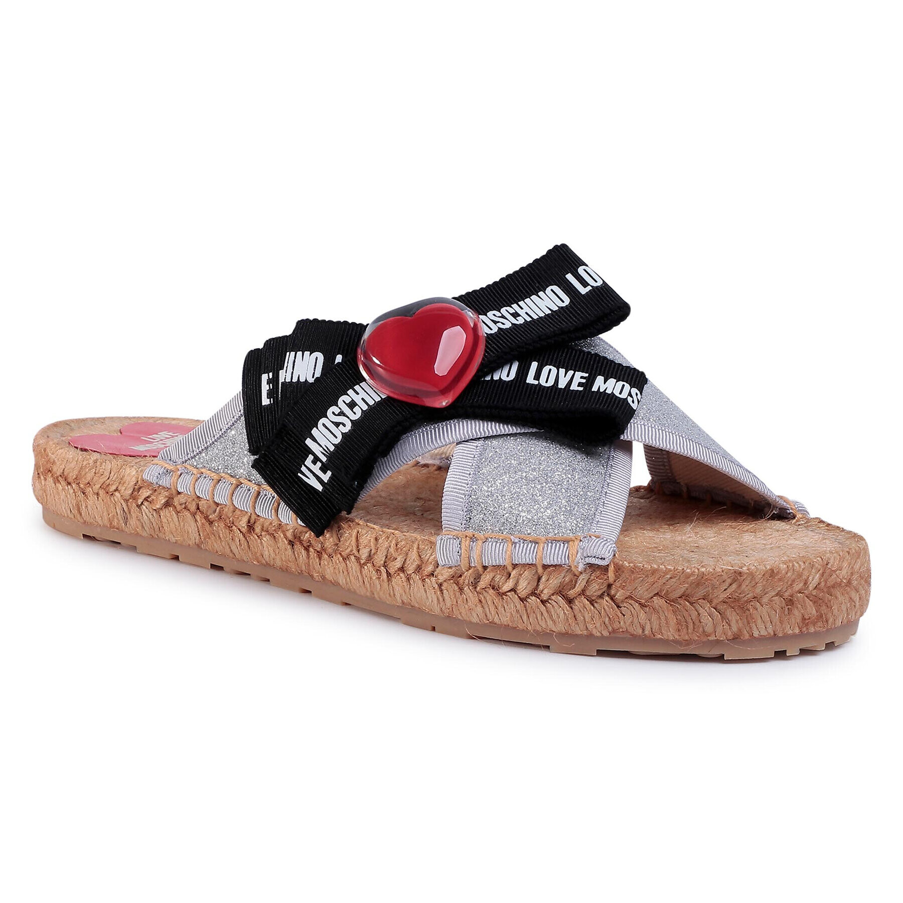 LOVE MOSCHINO Еспадрили JA28072G0AJJ0902 Сребрист - Pepit.bg