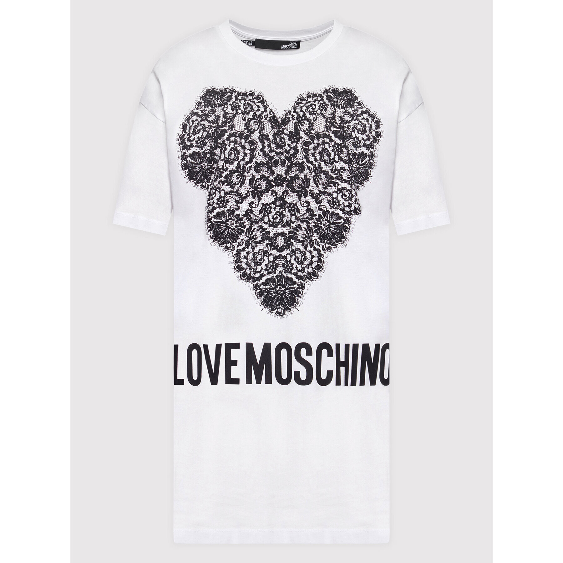 LOVE MOSCHINO Ежедневна рокля W592335M 3876 Бял Regular Fit - Pepit.bg