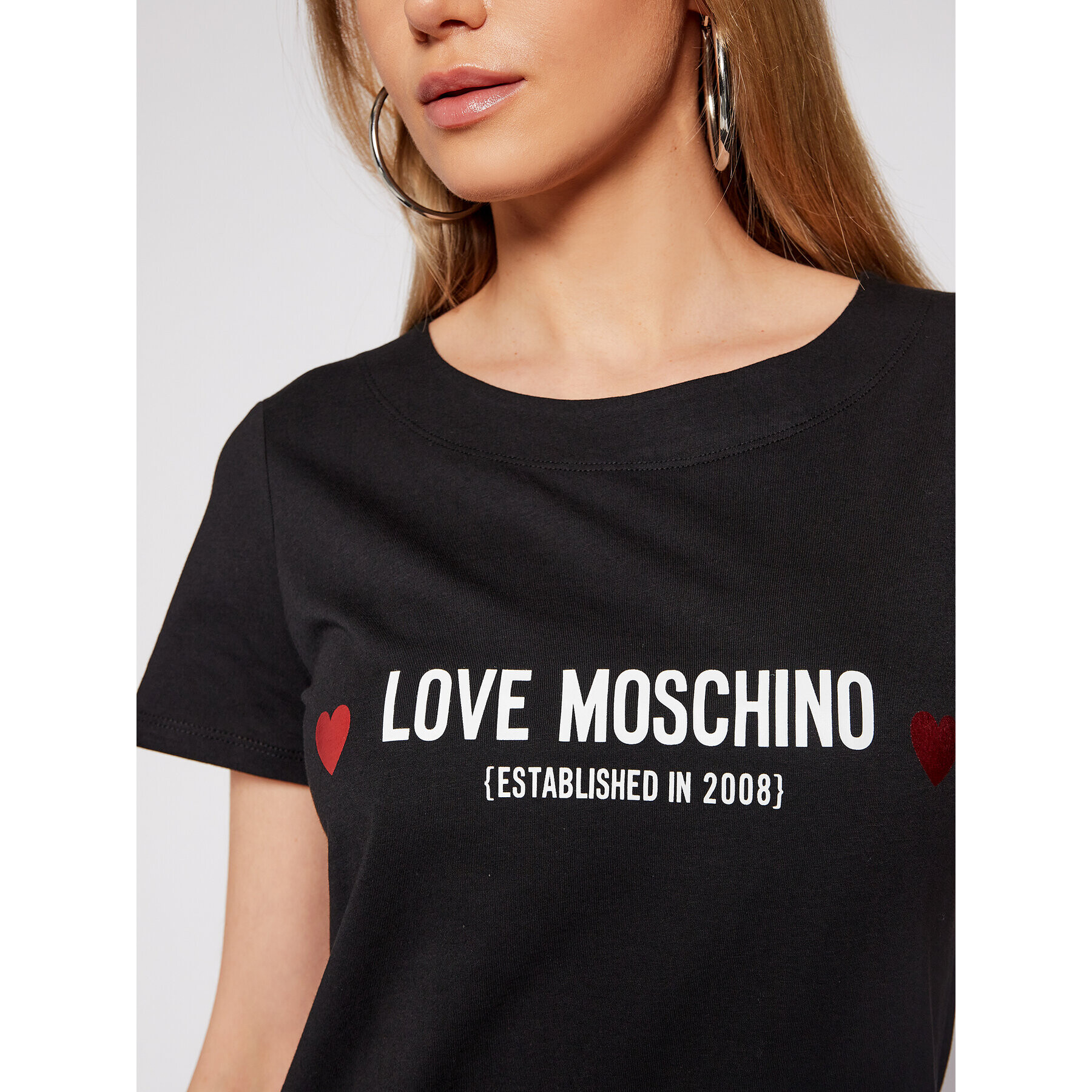 LOVE MOSCHINO Ежедневна рокля W592913M 3876 Черен Regular Fit - Pepit.bg