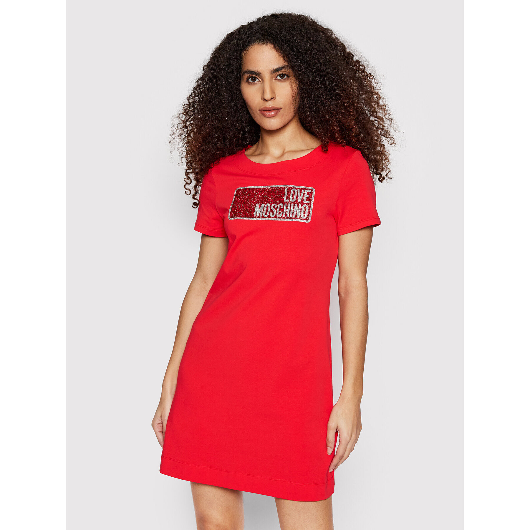 LOVE MOSCHINO Ежедневна рокля W592917E 1951 Червен Regular Fit - Pepit.bg