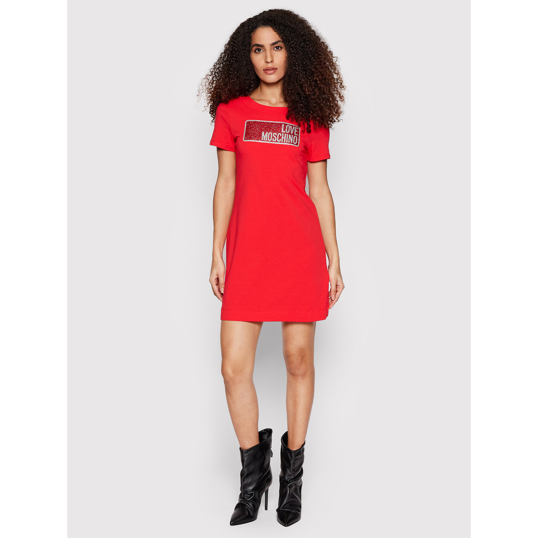 LOVE MOSCHINO Ежедневна рокля W592917E 1951 Червен Regular Fit - Pepit.bg