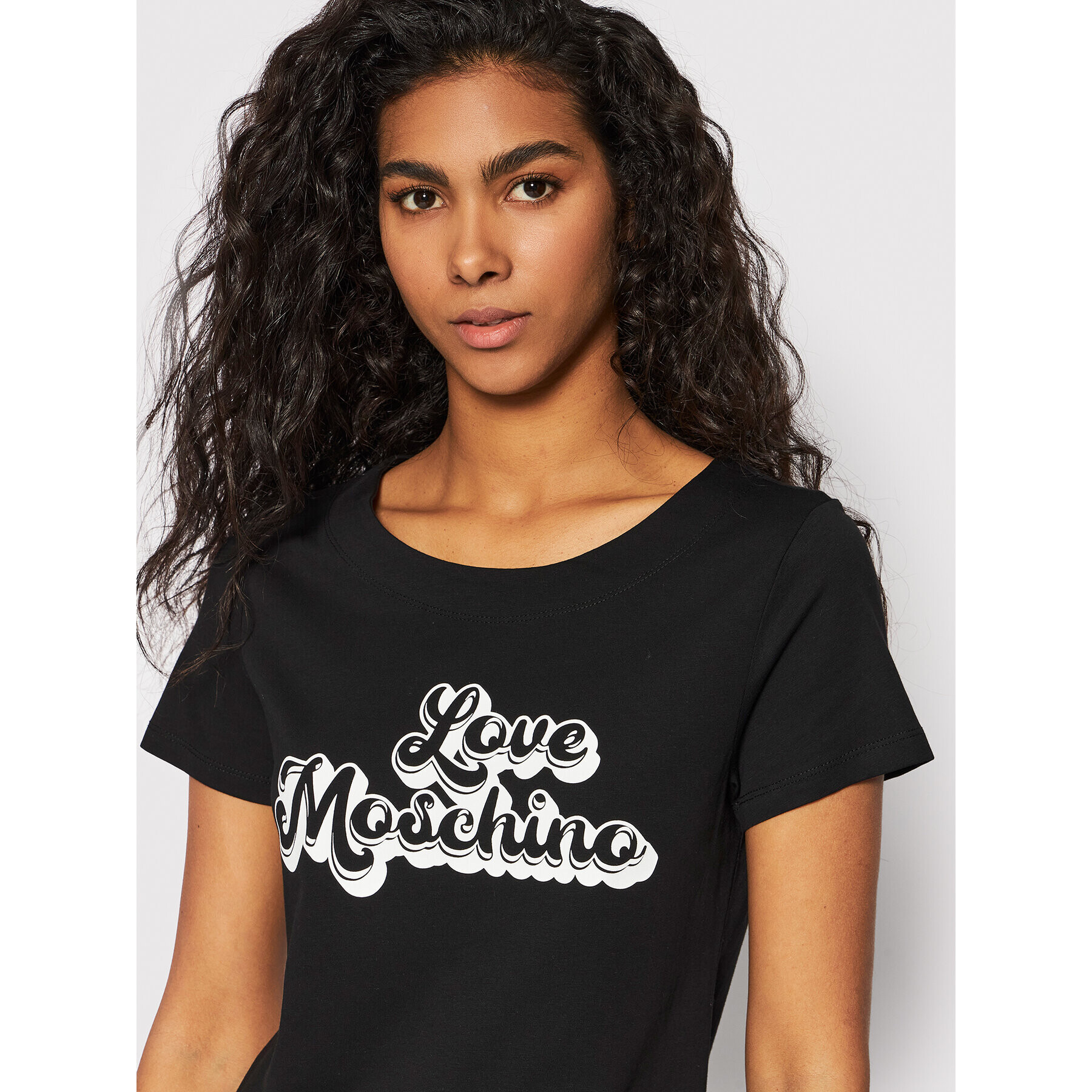 LOVE MOSCHINO Ежедневна рокля W592920M 3876 Черен Regular Fit - Pepit.bg