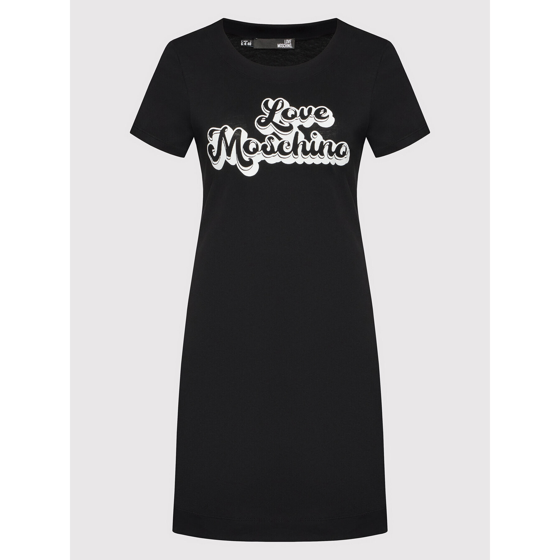 LOVE MOSCHINO Ежедневна рокля W592920M 3876 Черен Regular Fit - Pepit.bg