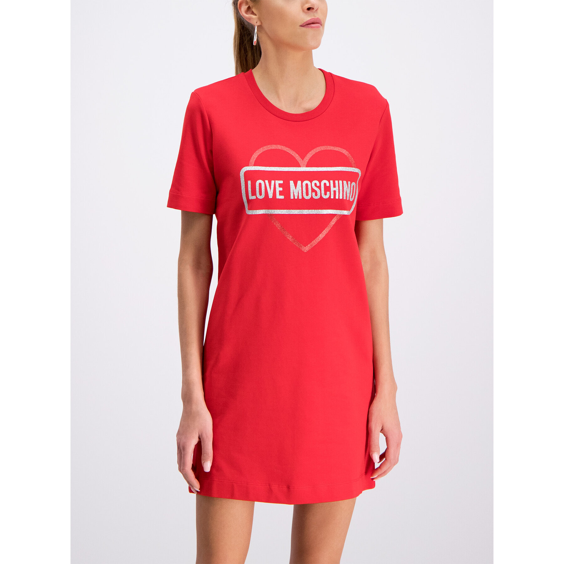 LOVE MOSCHINO Ежедневна рокля W5A0206E 2017 Червен Regular Fit - Pepit.bg