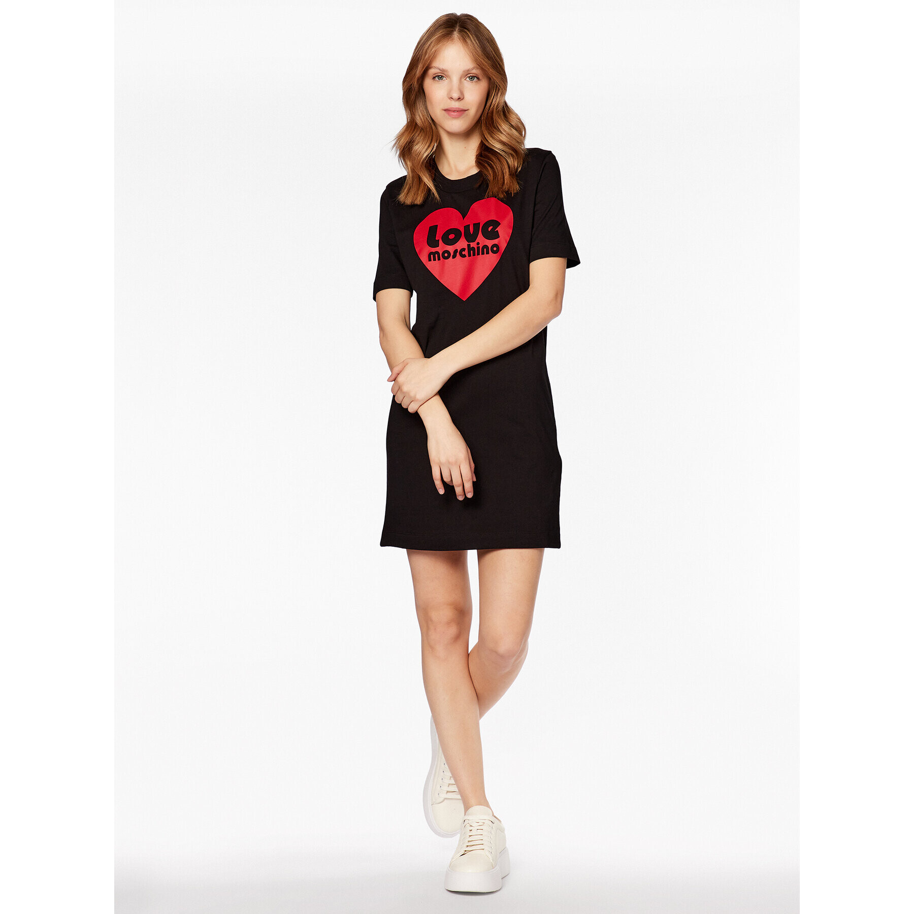 LOVE MOSCHINO Ежедневна рокля W5A0230M 4405 Черен Regular Fit - Pepit.bg