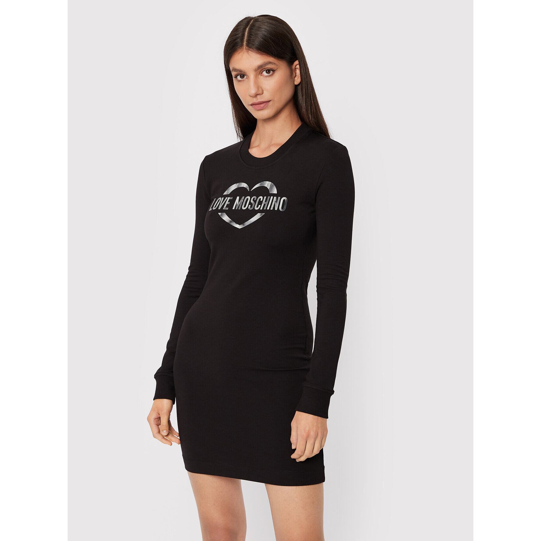 LOVE MOSCHINO Ежедневна рокля W5C9101E 2374 Черен Regular Fit - Pepit.bg