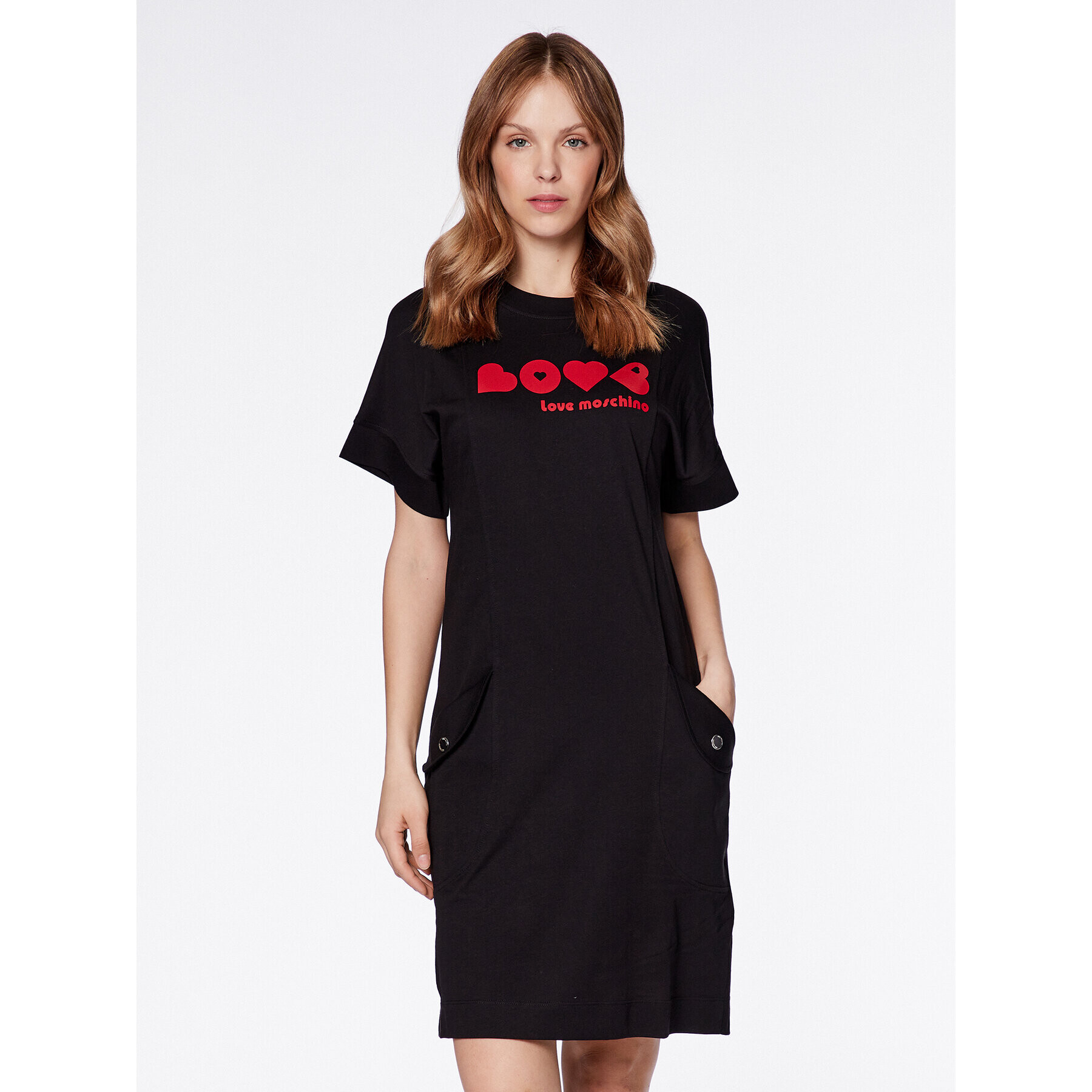 LOVE MOSCHINO Ежедневна рокля W5D1601M 3876 Черен Regular Fit - Pepit.bg