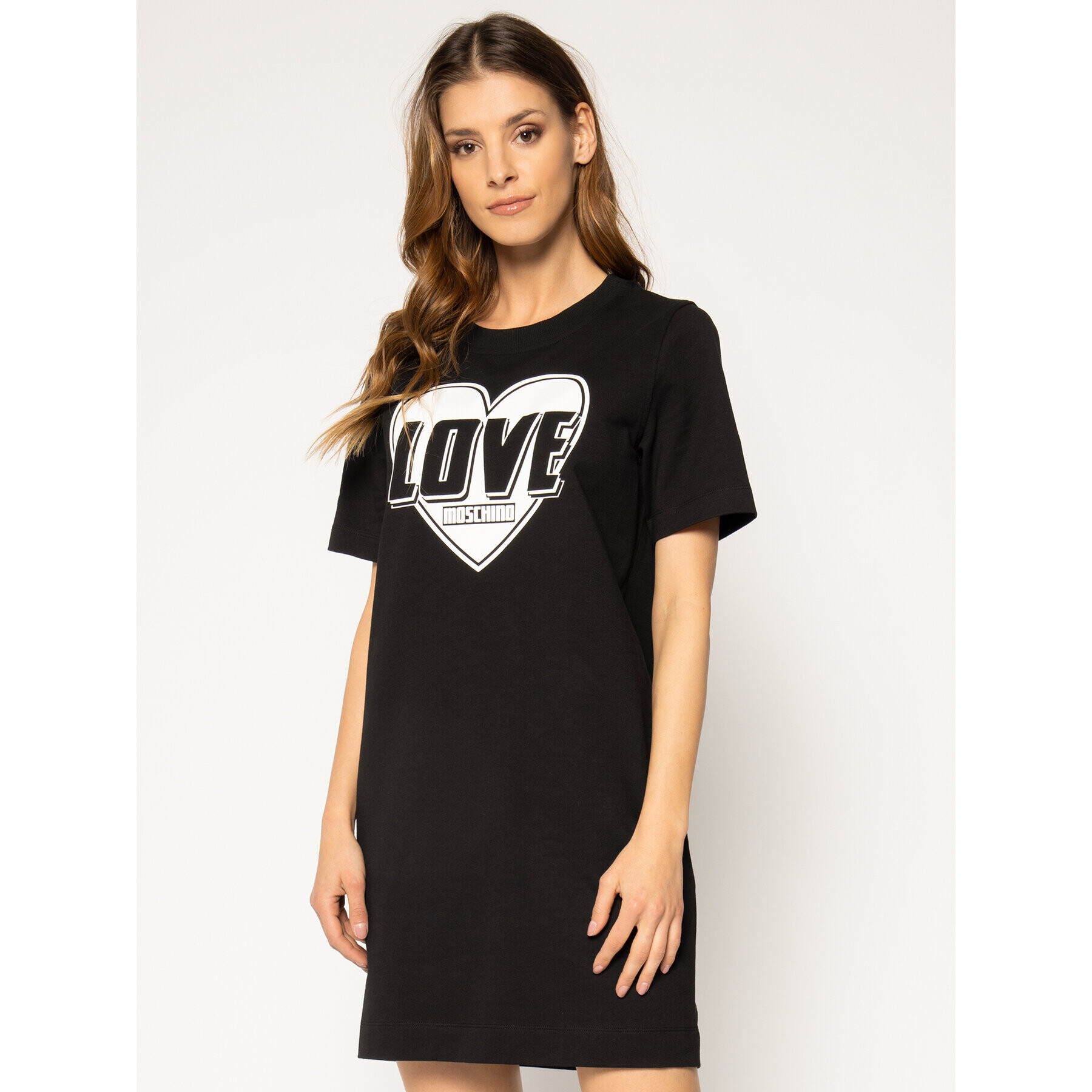 LOVE MOSCHINO Ежедневна рокля W584714E 2124 Черен Regular Fit - Pepit.bg