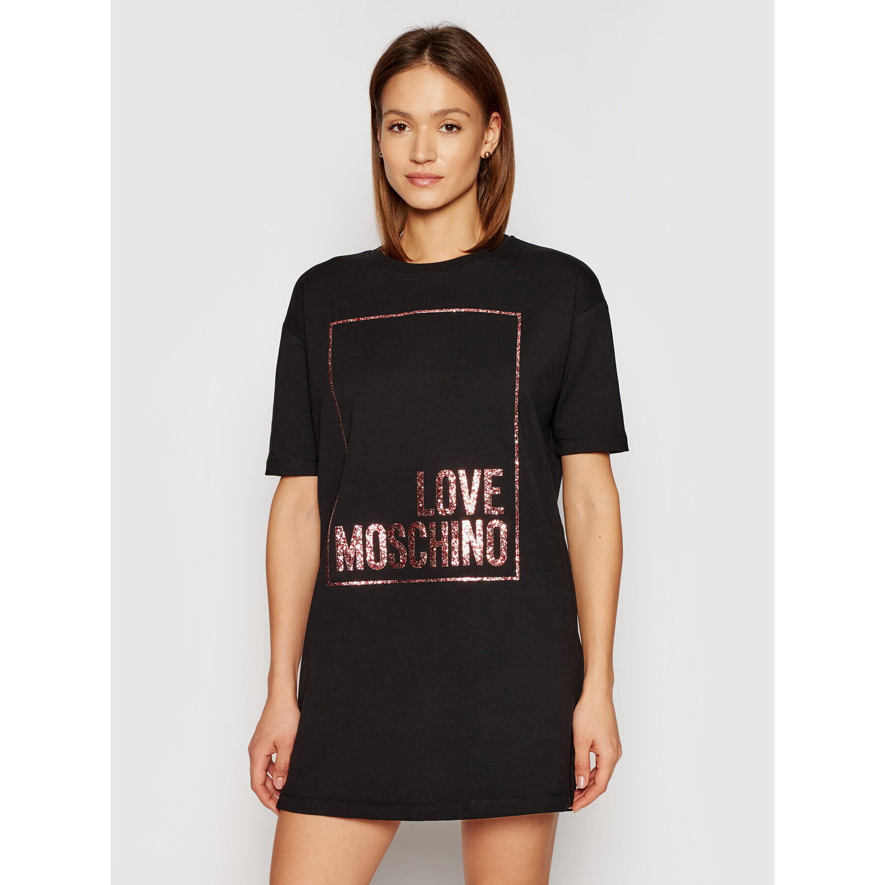 LOVE MOSCHINO Ежедневна рокля W592329E 2180 Черен Regular Fit - Pepit.bg