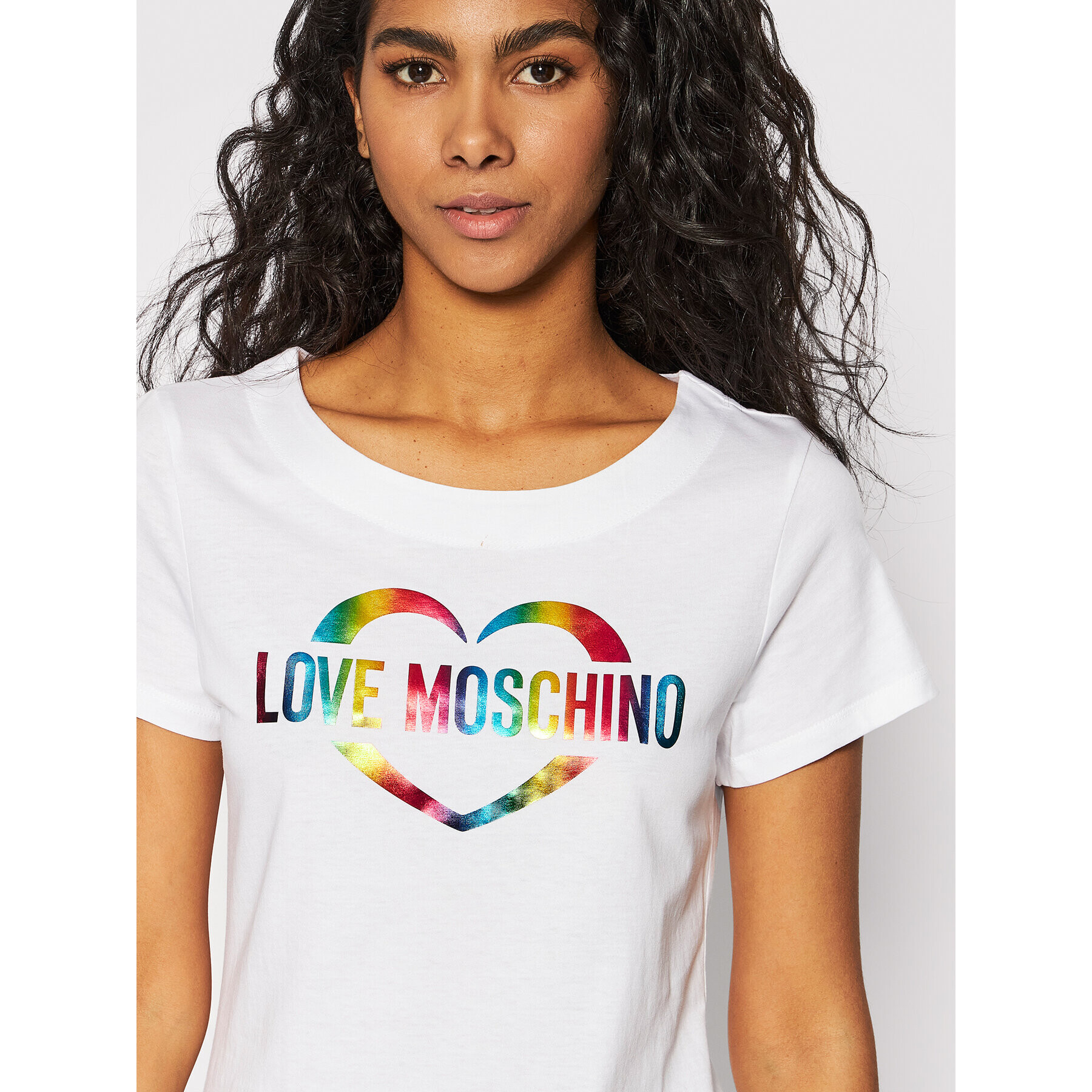 LOVE MOSCHINO Ежедневна рокля W592919M 3876 Бял Regular Fit - Pepit.bg