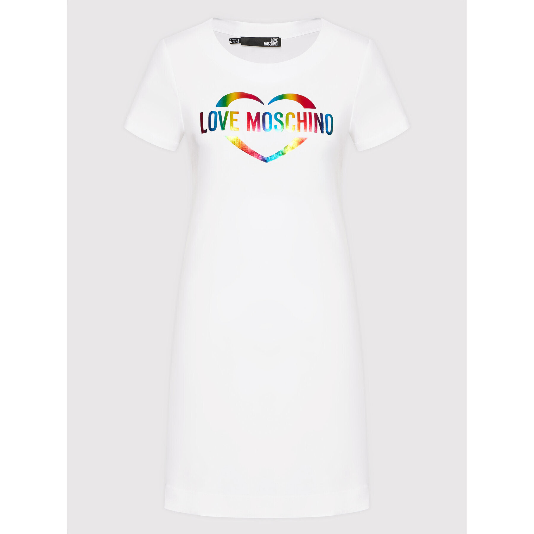 LOVE MOSCHINO Ежедневна рокля W592919M 3876 Бял Regular Fit - Pepit.bg