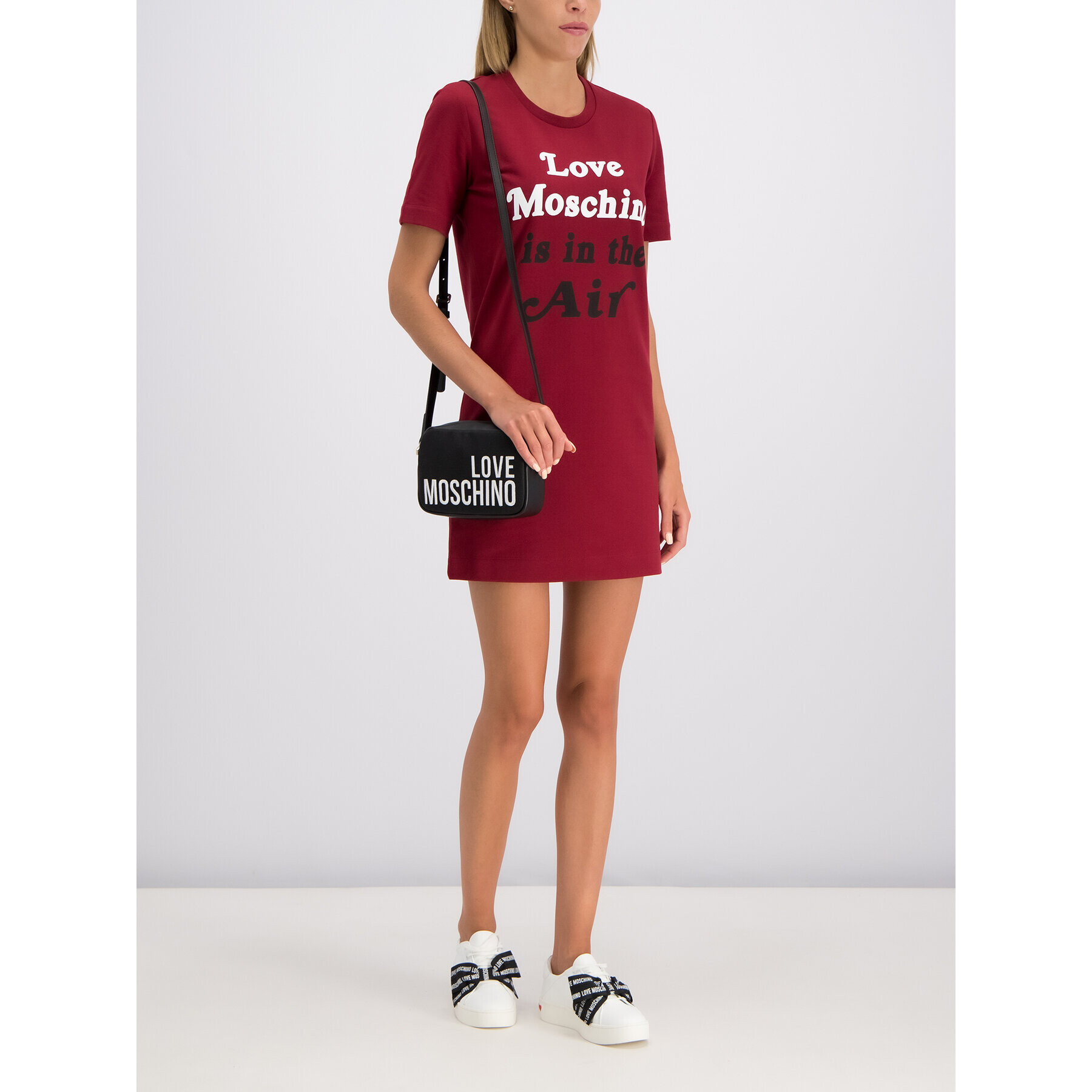 LOVE MOSCHINO Ежедневна рокля W5A0209E1958 Бордо Regular Fit - Pepit.bg