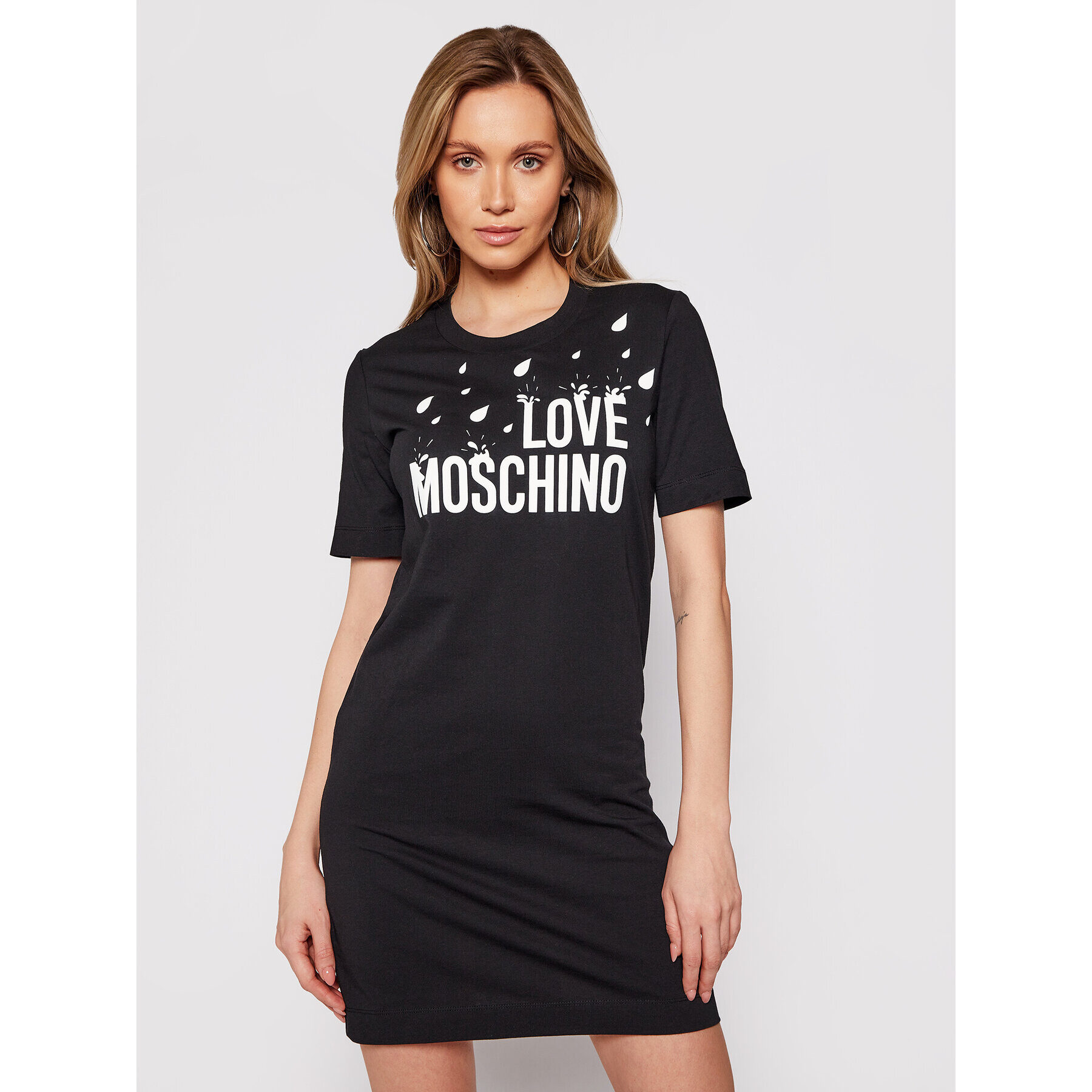 LOVE MOSCHINO Ежедневна рокля W5A0217M 3876 Черен Regular Fit - Pepit.bg