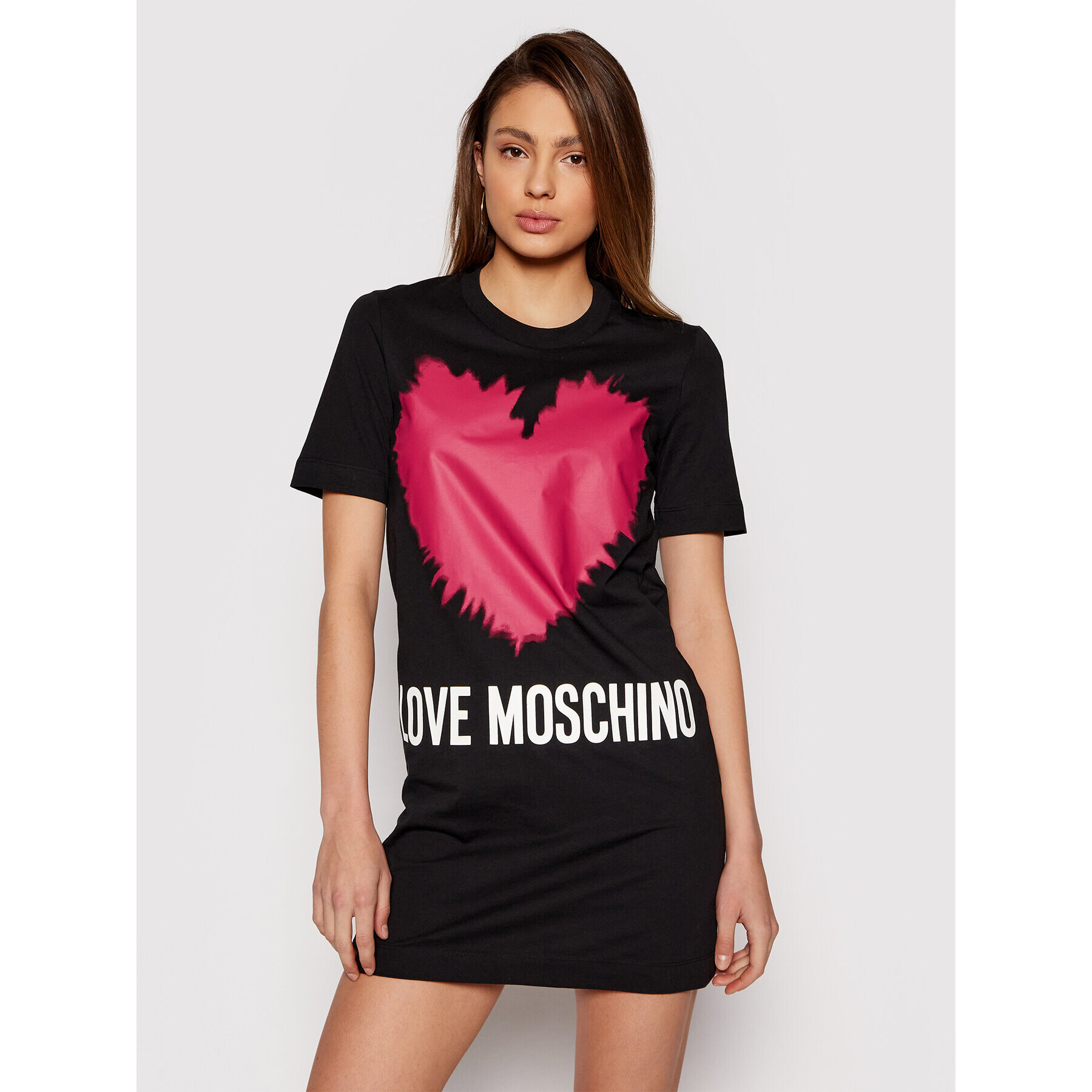 LOVE MOSCHINO Ежедневна рокля W5A0221M 3876 Черен Regular Fit - Pepit.bg