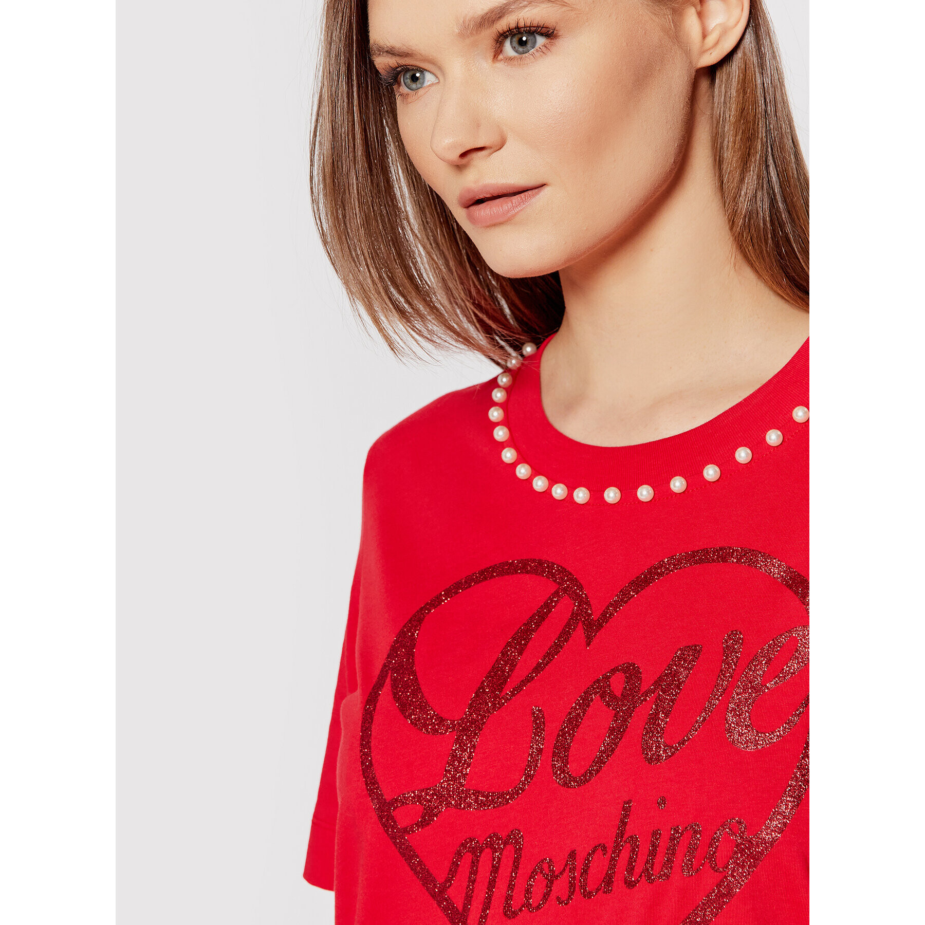 LOVE MOSCHINO Ежедневна рокля W5A0222M 3517 Червен Regular Fit - Pepit.bg