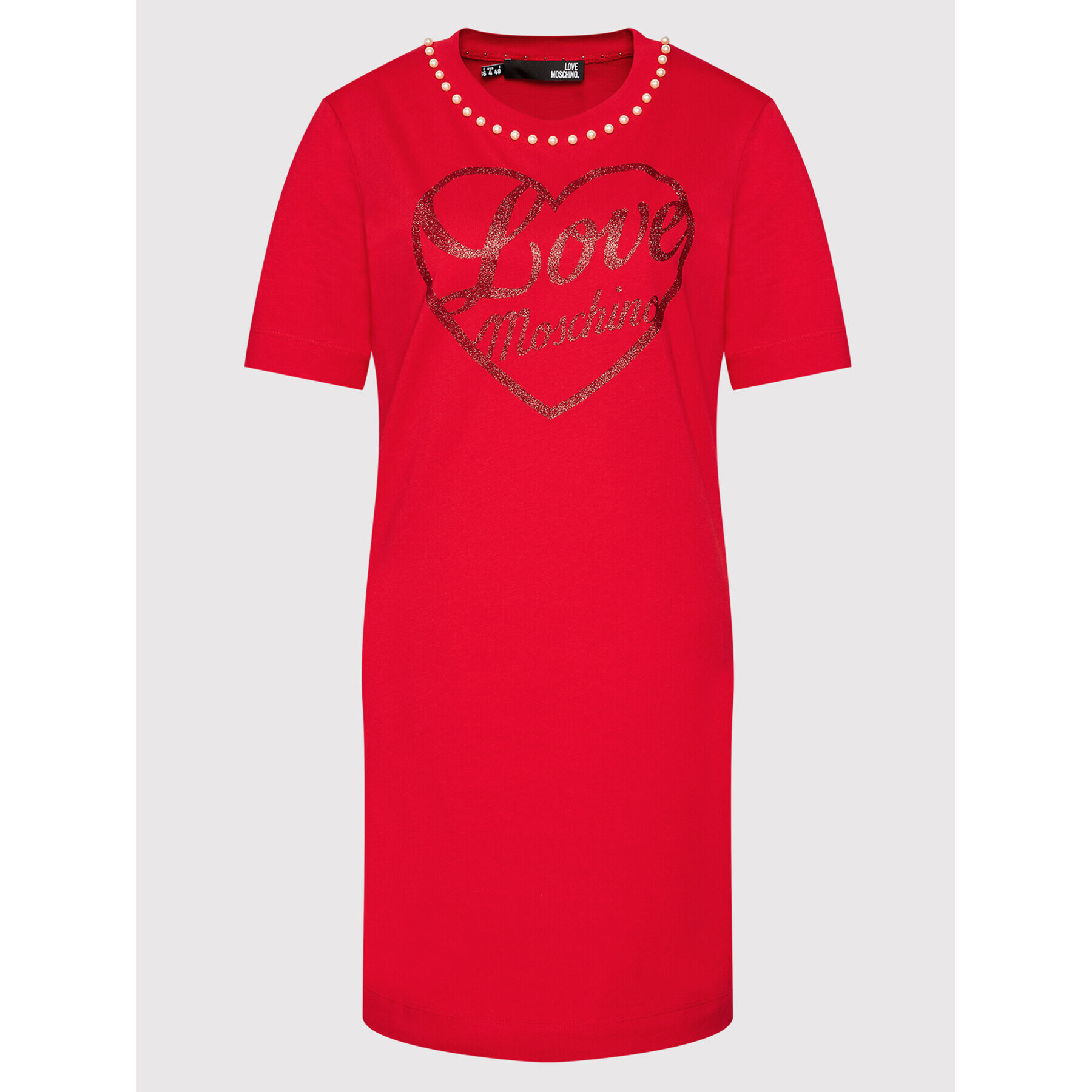 LOVE MOSCHINO Ежедневна рокля W5A0222M 3517 Червен Regular Fit - Pepit.bg