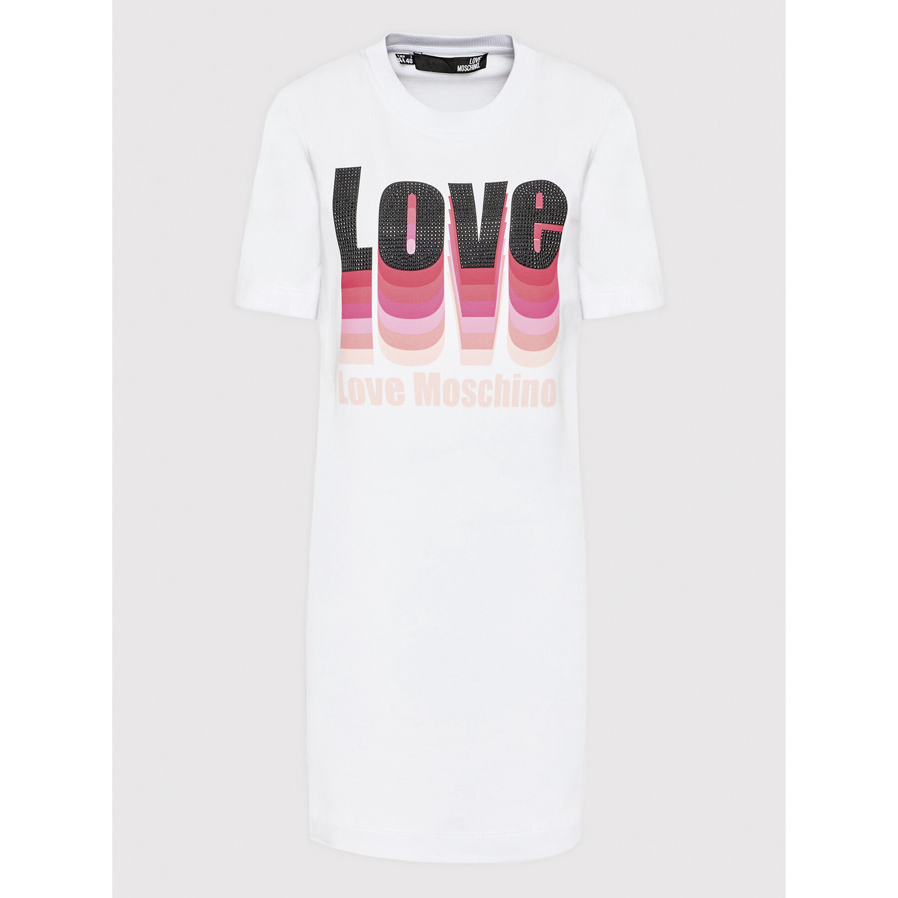 LOVE MOSCHINO Ежедневна рокля W5A0225E 2246 Бял Regular Fit - Pepit.bg