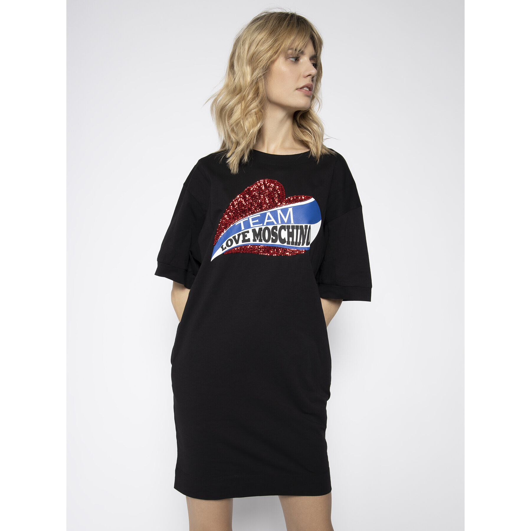 LOVE MOSCHINO Ежедневна рокля W5B4002M 3876 Черен Regular Fit - Pepit.bg