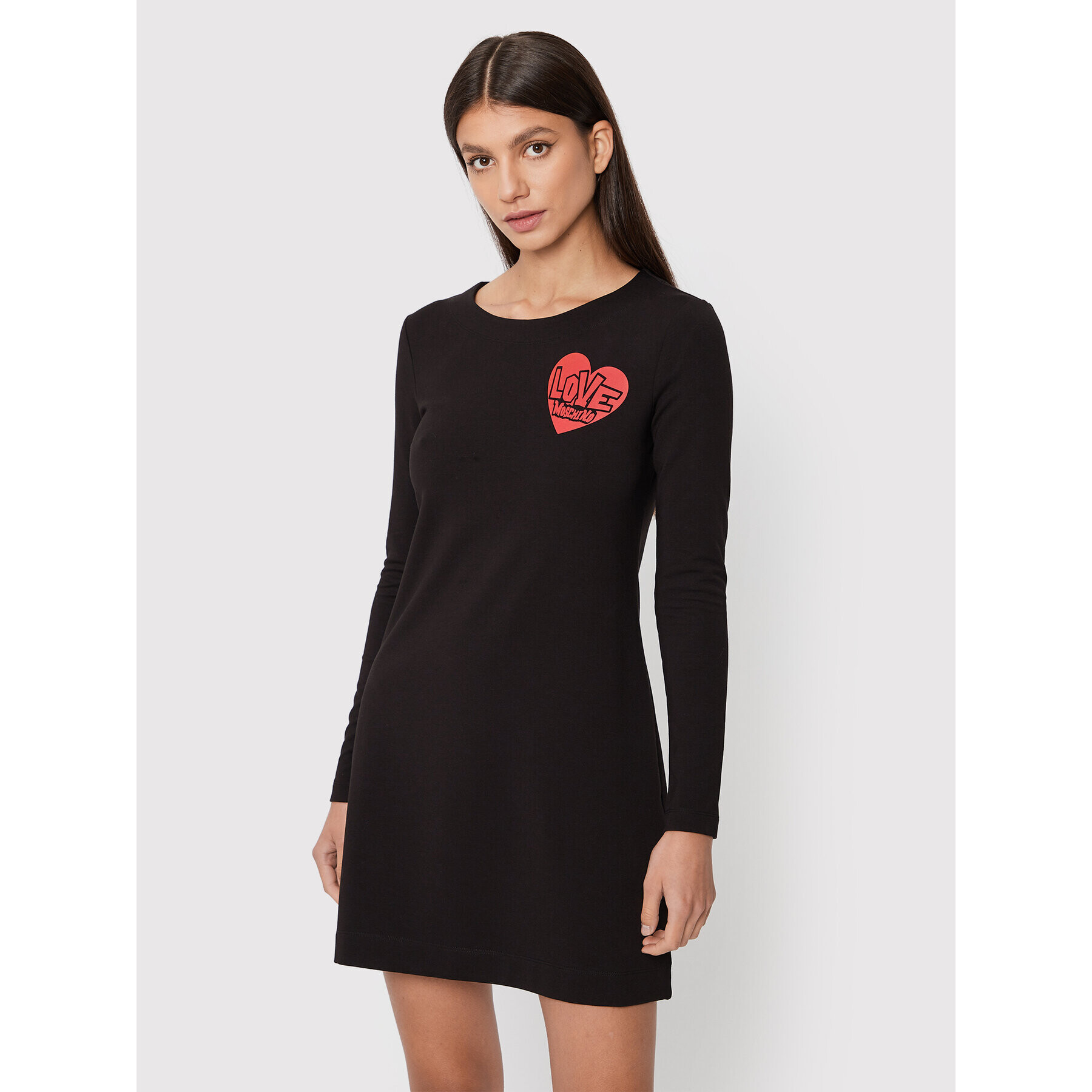 LOVE MOSCHINO Ежедневна рокля W5C9201E 2374 Черен Regular Fit - Pepit.bg