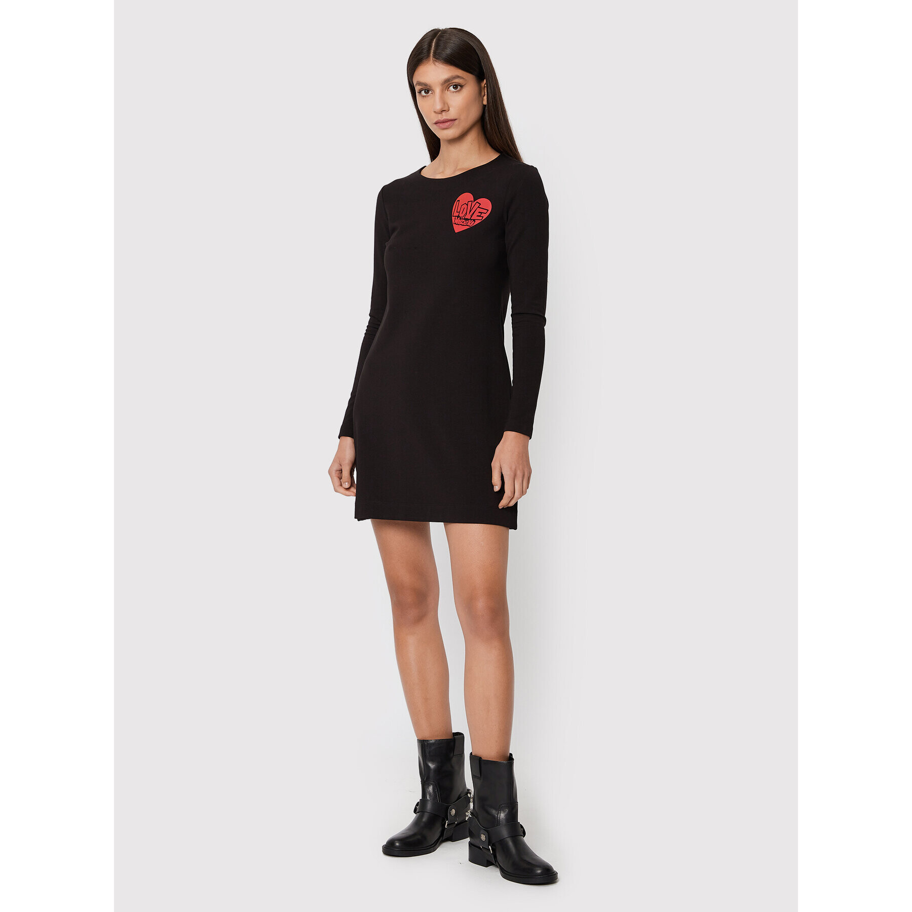 LOVE MOSCHINO Ежедневна рокля W5C9201E 2374 Черен Regular Fit - Pepit.bg