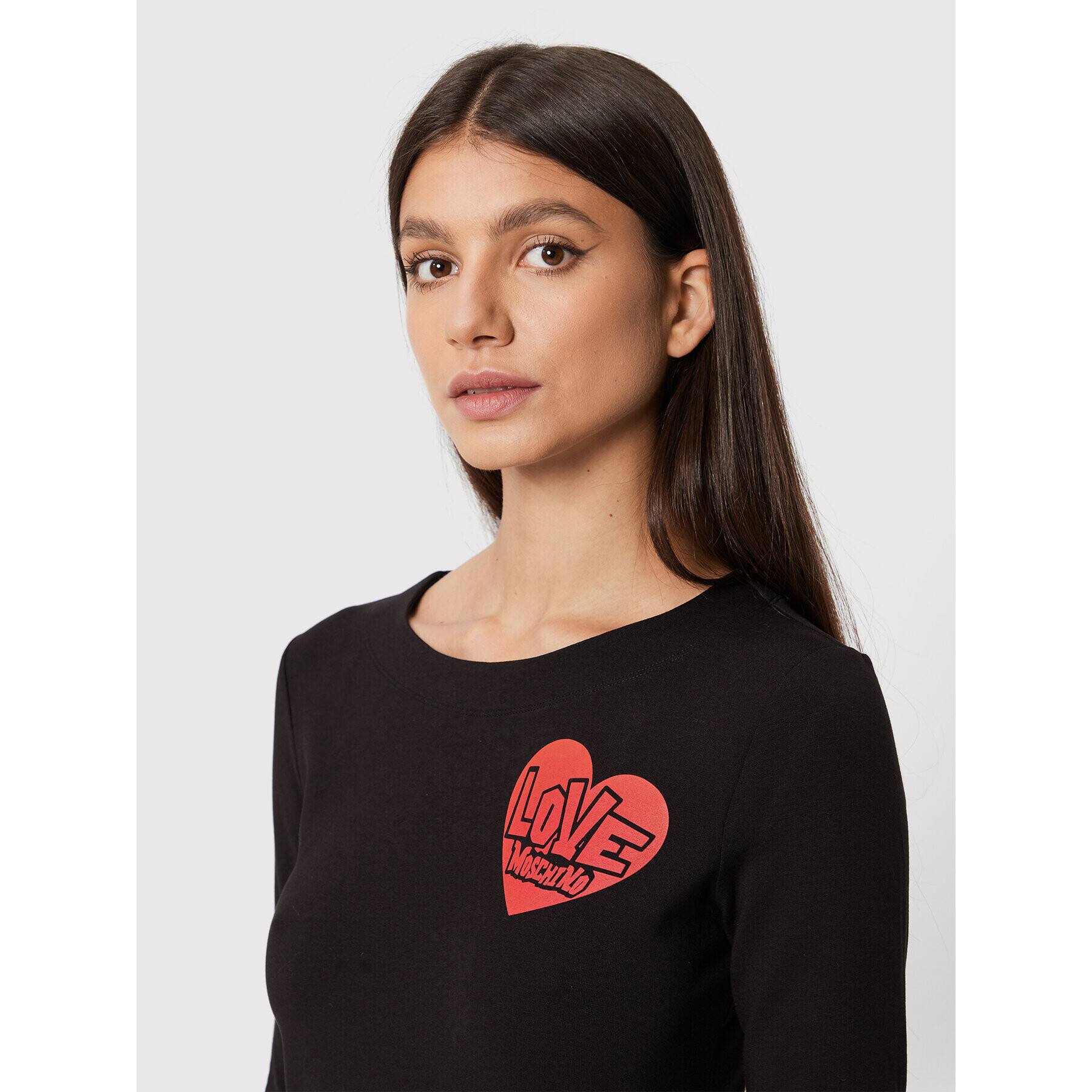 LOVE MOSCHINO Ежедневна рокля W5C9201E 2374 Черен Regular Fit - Pepit.bg